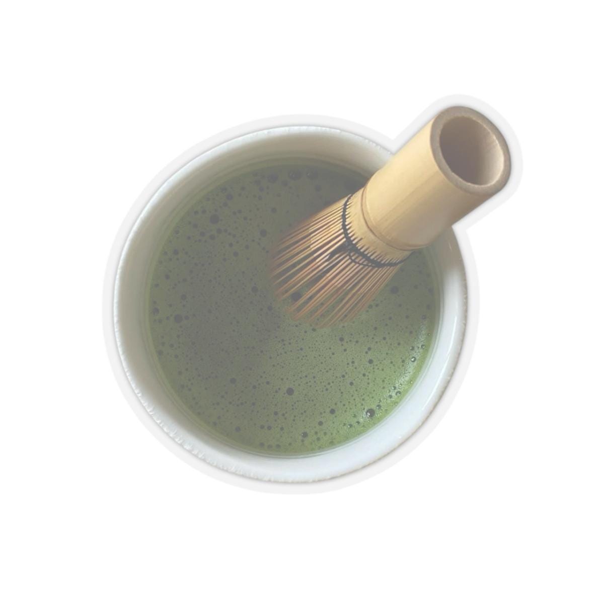 Matcha Whisk Vinyl Sticker | Realistic Matcha Tea Decal for Laptop, Water Bottle & Journal