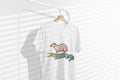 Funny Capybara and Crocodile T-Shirt, Cute Cozy Genderneutral Tee, Gift for Friends, Animal Graphic Shirt, Softstyle Unisex Comfy Tee
