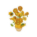 Van Gogh Sunflowers Kiss-Cut Stickers | Vinyl Sunflower Decal for Laptop Water Bottle