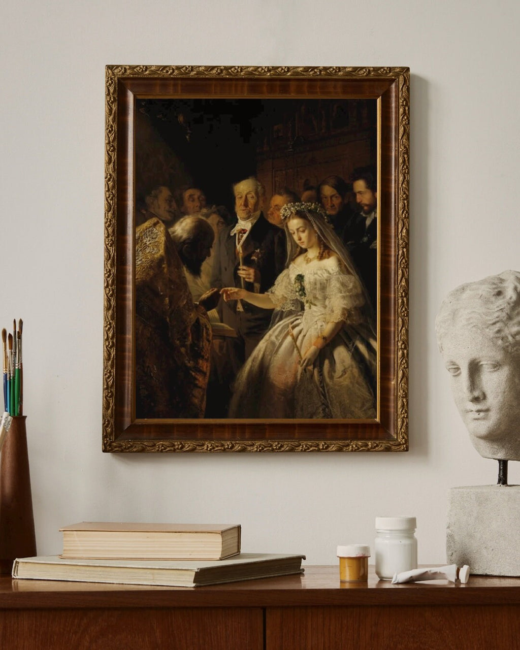 Unequal Marriage Print by Vasili Pukirev, Russian Fine Art
