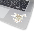 Medieval Art Swan Sticker, Mystical Magical Aesthetic, Cool Decal for Laptops, Water Bottles, Antique Gift