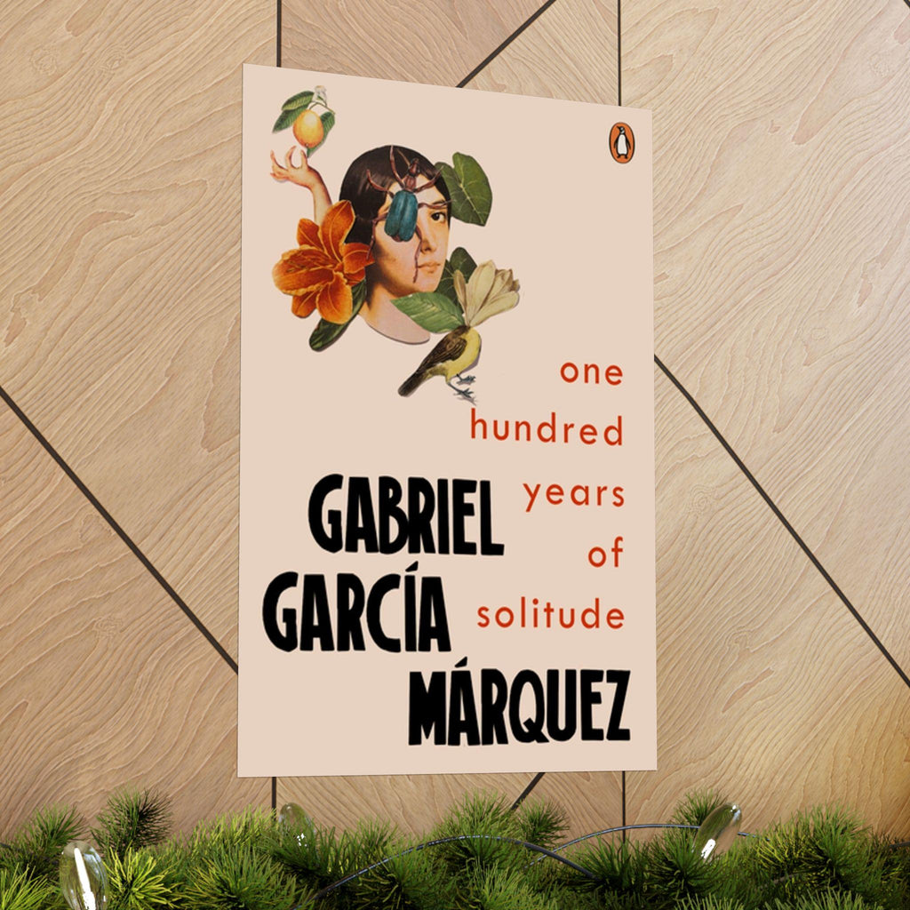 One Hundred Years of Solitude Book Cover Poster, Literary Wall Art for Gabriel Garcia Marquez Fans, Gift for Book Lovers