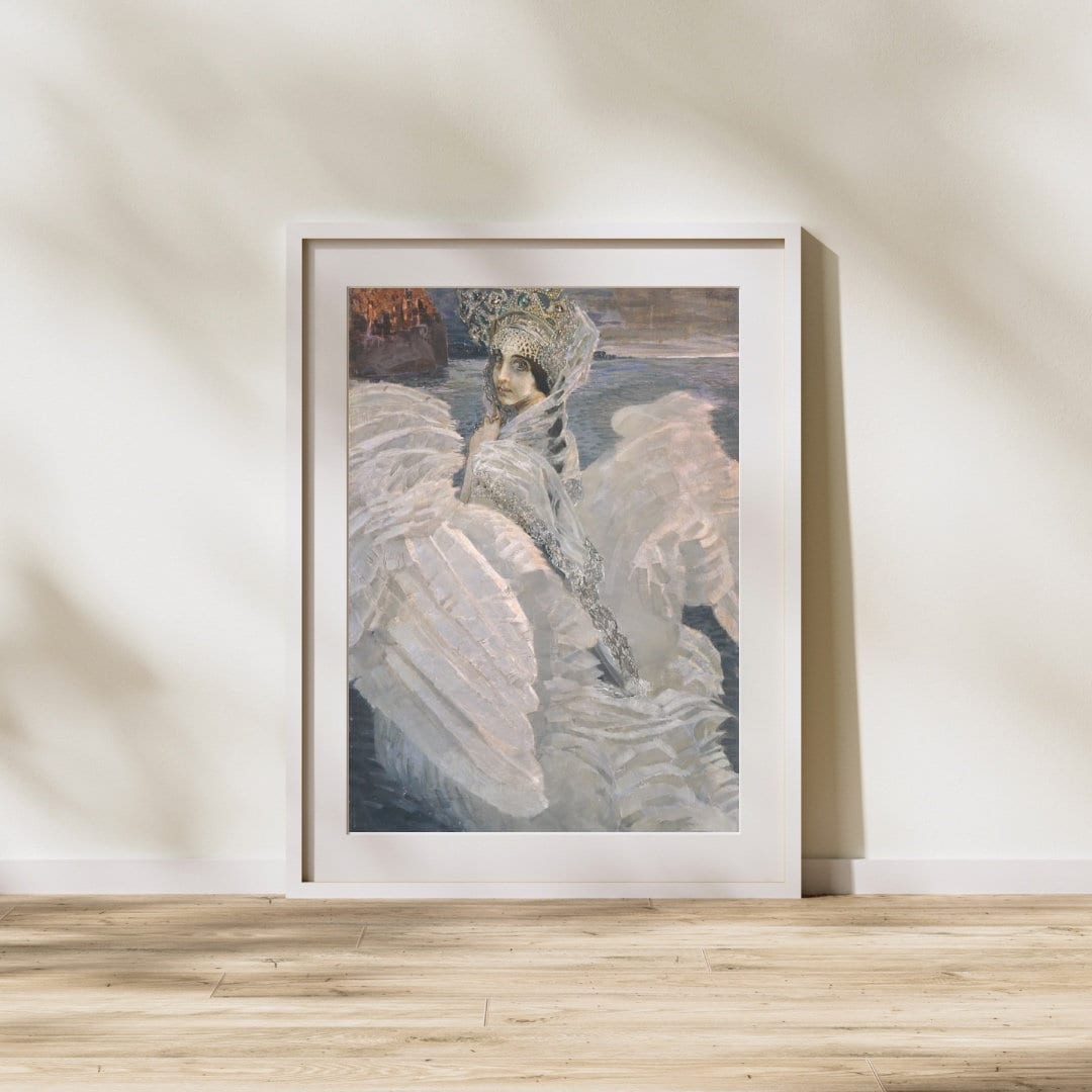 Swan Princess by Mikhail Vrubel, Russian Art Nouveau Poster