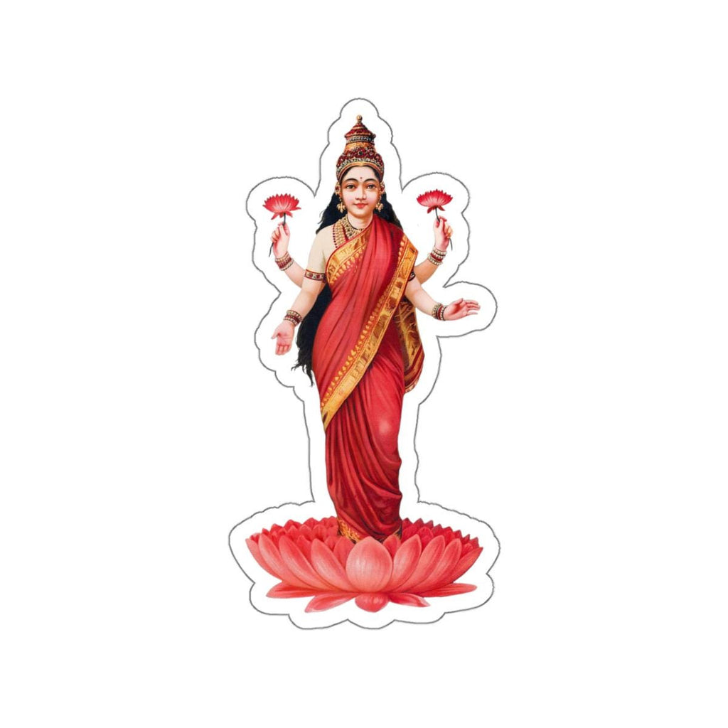 Lakshmi Hindu Goddess Decal Sticker, Perfect for Laptop and Water Bottle, Great Gift