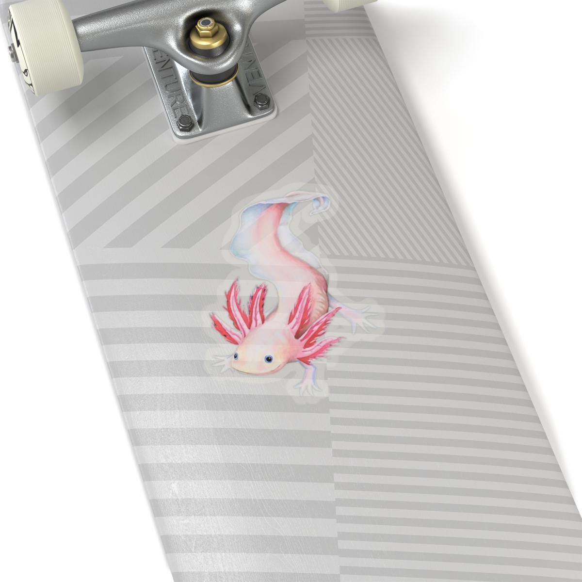 Axolotl Sticker, Laptop Decal, Water Bottle Sticker, Hand Drawn Design, Cute Beautiful Gift, Vinyl Sticker, Eco Friendly