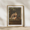 Rococo Art Print, Jean Simeon Chardin's Soap Bubbles Matte Poster, Perfect for Home Decor