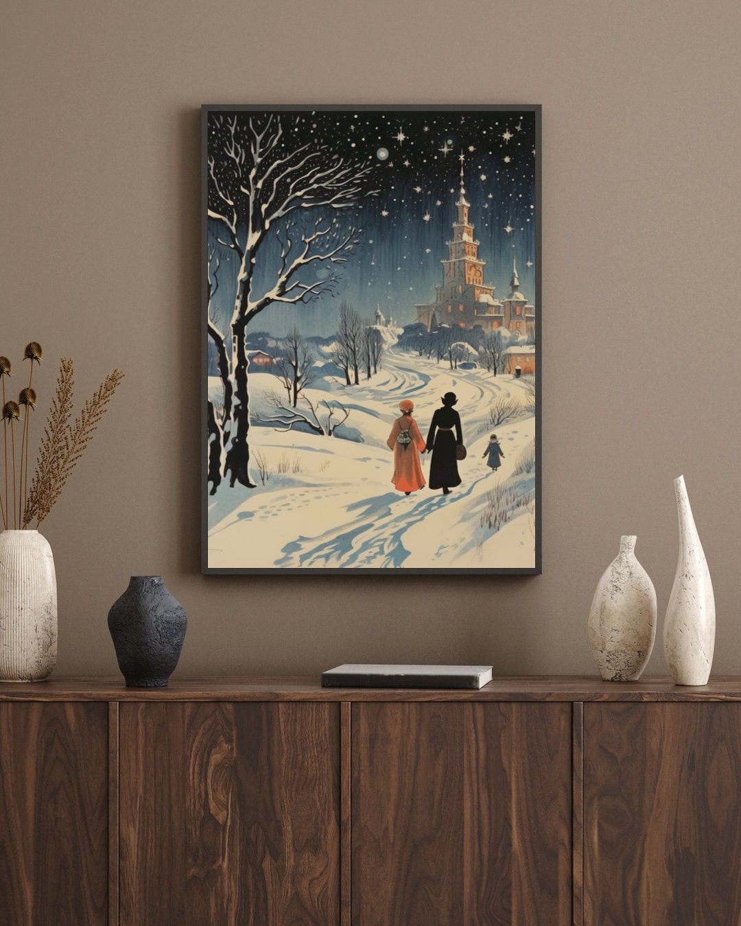 Art Illustration Doctor Zhivago Pasternak Russian literature - Instant Download