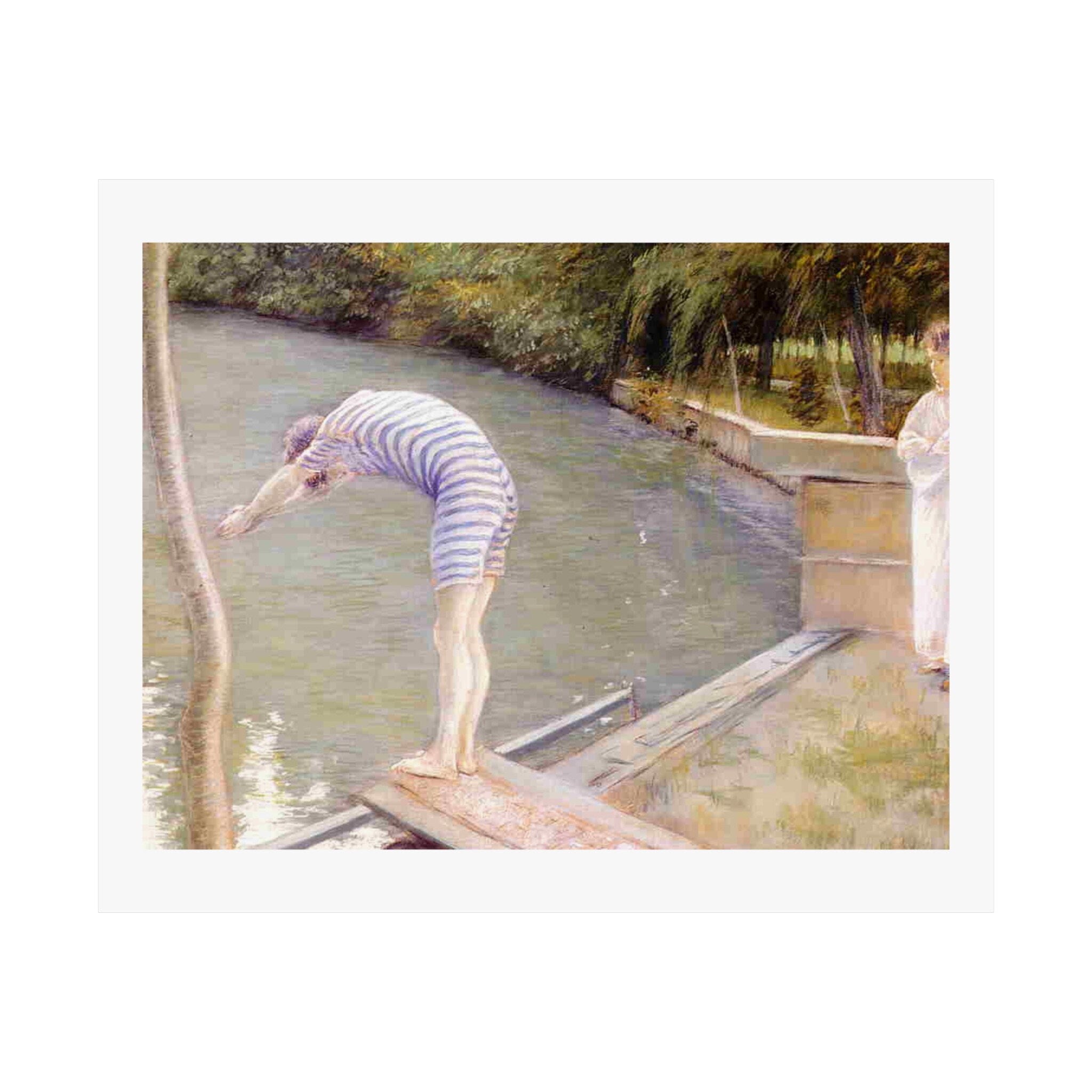 Gustave Caillebotte The Bather, Impressionist Art Poster, Elegant Decor for Home and Office