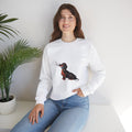 Dachshund Dog Vintage Sweatshirt, Cute & Elegant Unisex Crewneck Jumper, Floral Print, Gift for Dog Lovers, Cozy Winter Fashion, Animal