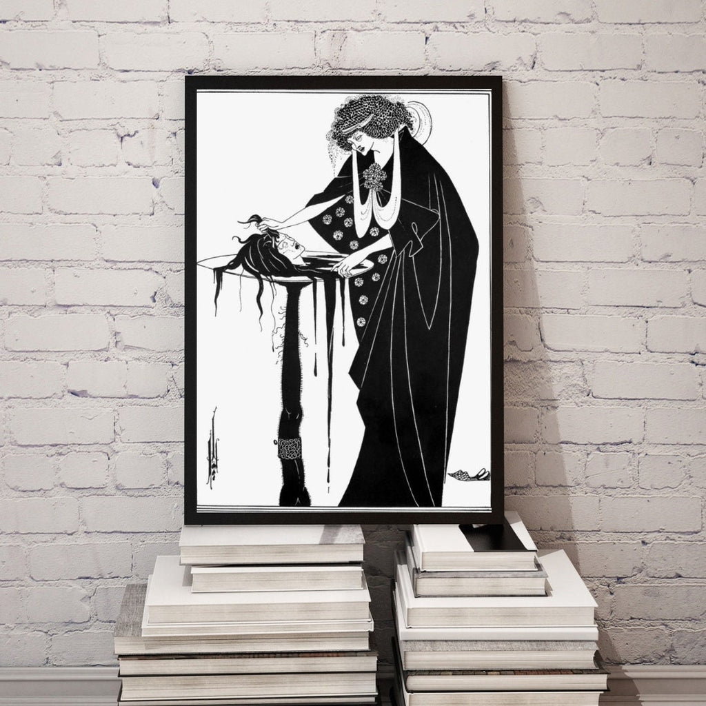 Aubrey Beardsley The Dancer's Reward Print, Art Nouveau Masterpiece, Elegant Matte Poster