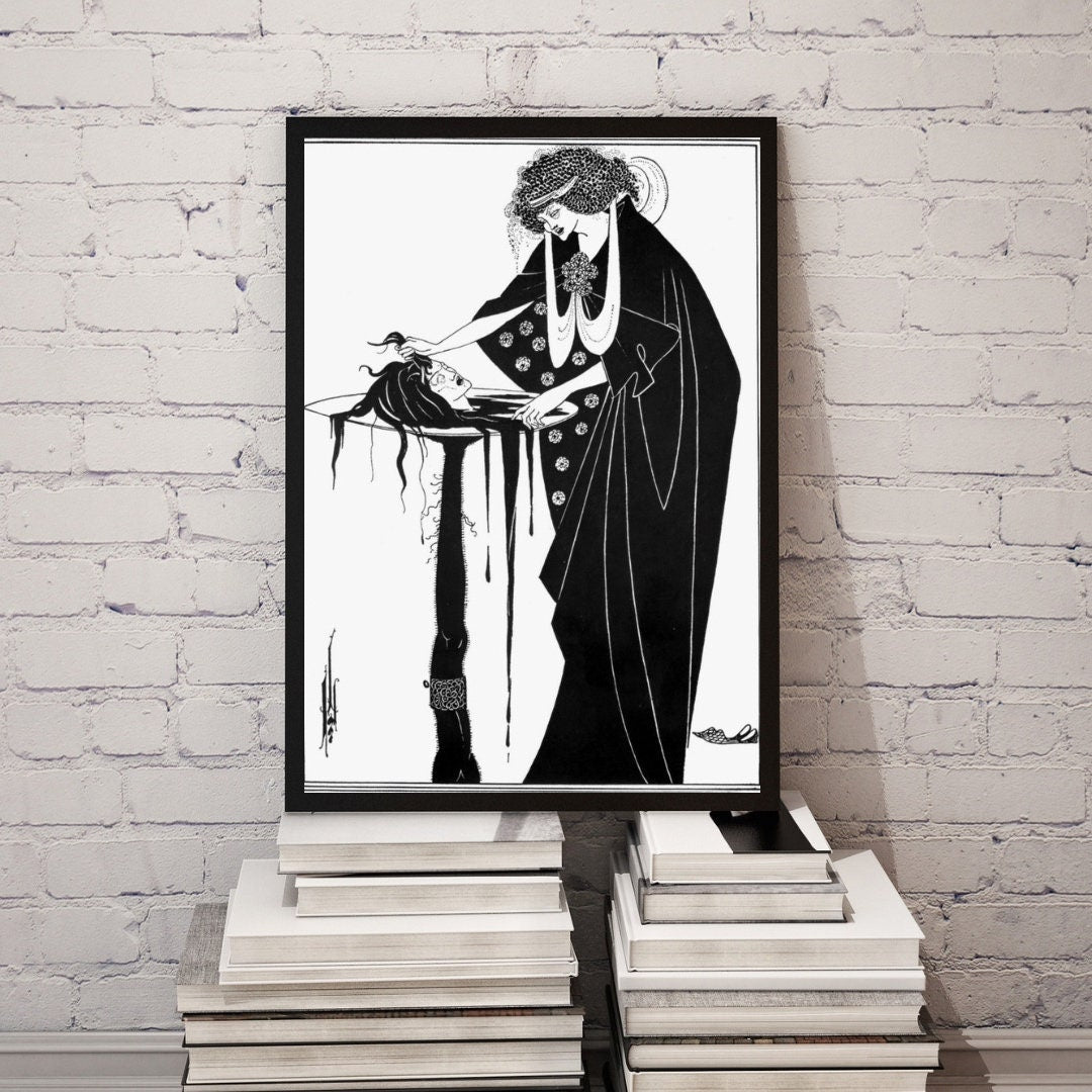 Aubrey Beardsley The Dancer's Reward Print, Art Nouveau Masterpiece, Elegant Matte Poster