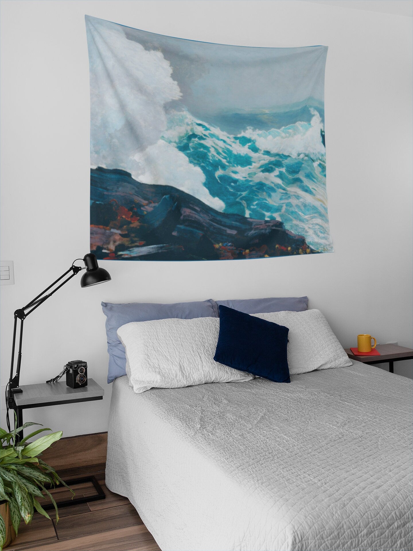 Sea Tapestry, Northeaster by Winslow Homer, Majestic Ocean Scene Wall Hanging, Art Home Decor