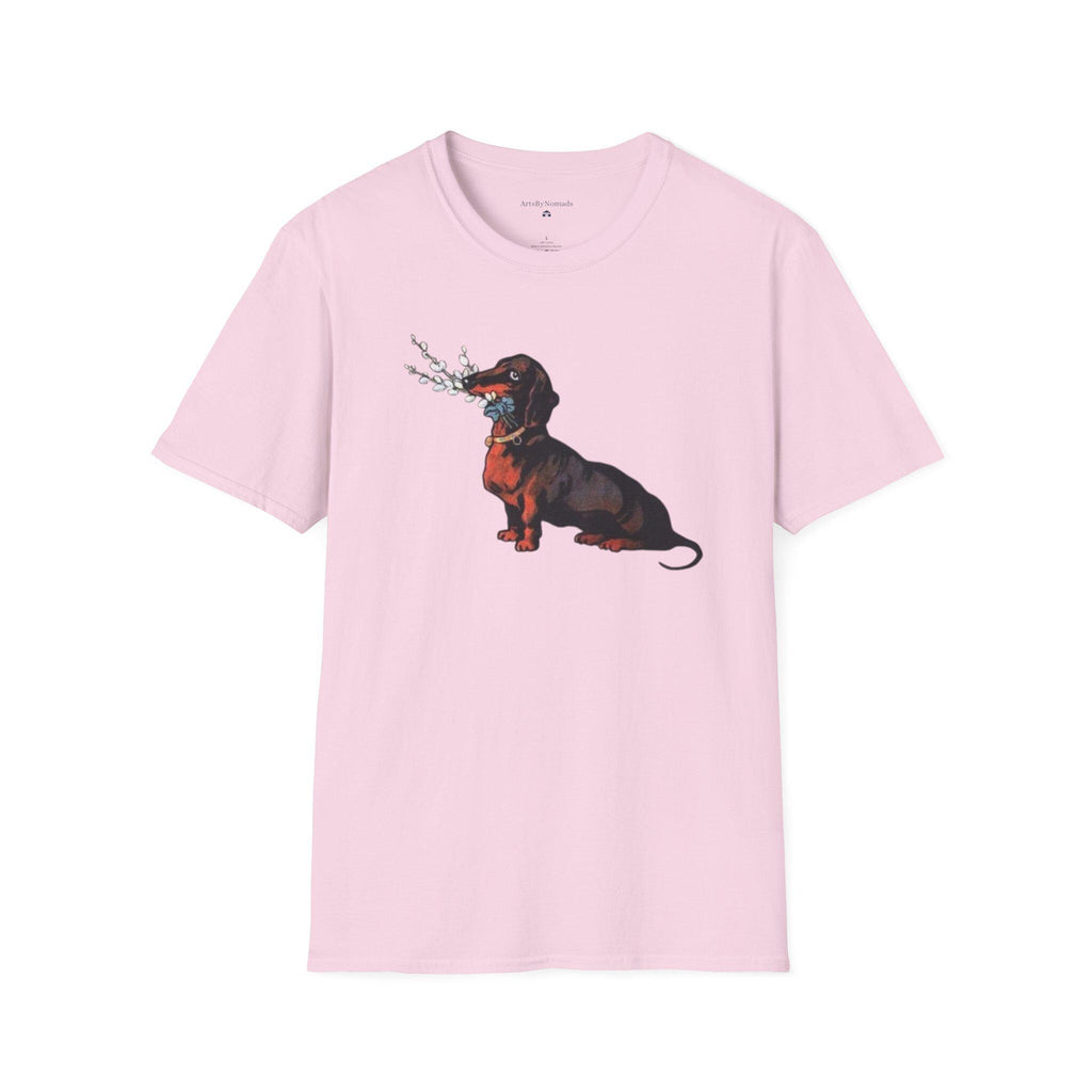 Vintage Dachshund Dog Unisex Softstyle T-Shirt, Cute Pet Lover Tee, Retro Animal Graphic Top, Gift for Dog Owners, Dog Mom Dad Shirt