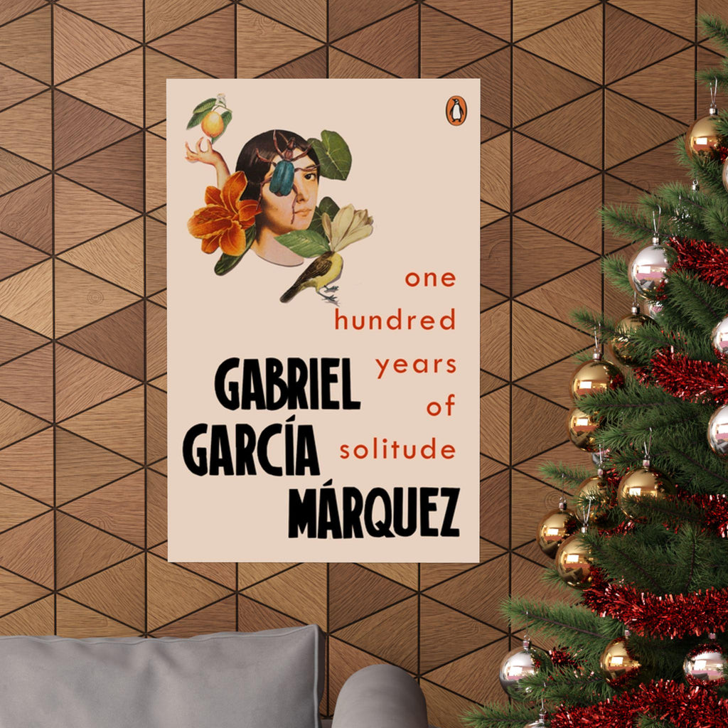 One Hundred Years of Solitude Book Cover Poster, Literary Wall Art for Gabriel Garcia Marquez Fans, Gift for Book Lovers