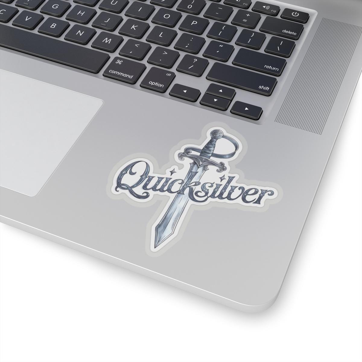 Quicksilver Sticker, Book by Callie Hart, Sword Decal, Gift for Fae & Alchemy Fans, Perfect Present for Book Lovers