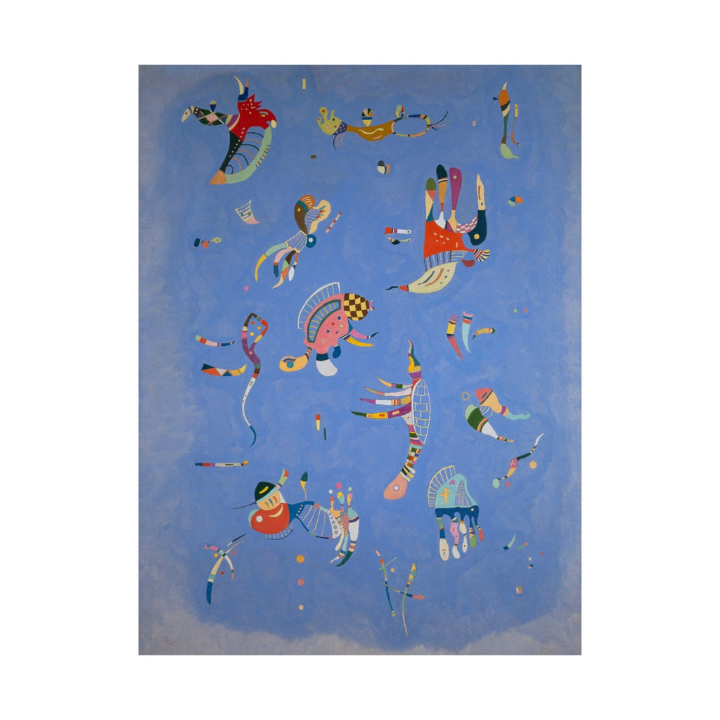 Blue Sky by Wassily Kandinsky Art Print, Abstract Poster, Modern Home Decor, Contemporary Painting