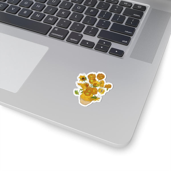 Van Gogh Sunflowers Vinyl Sticker – Removable Art Decal