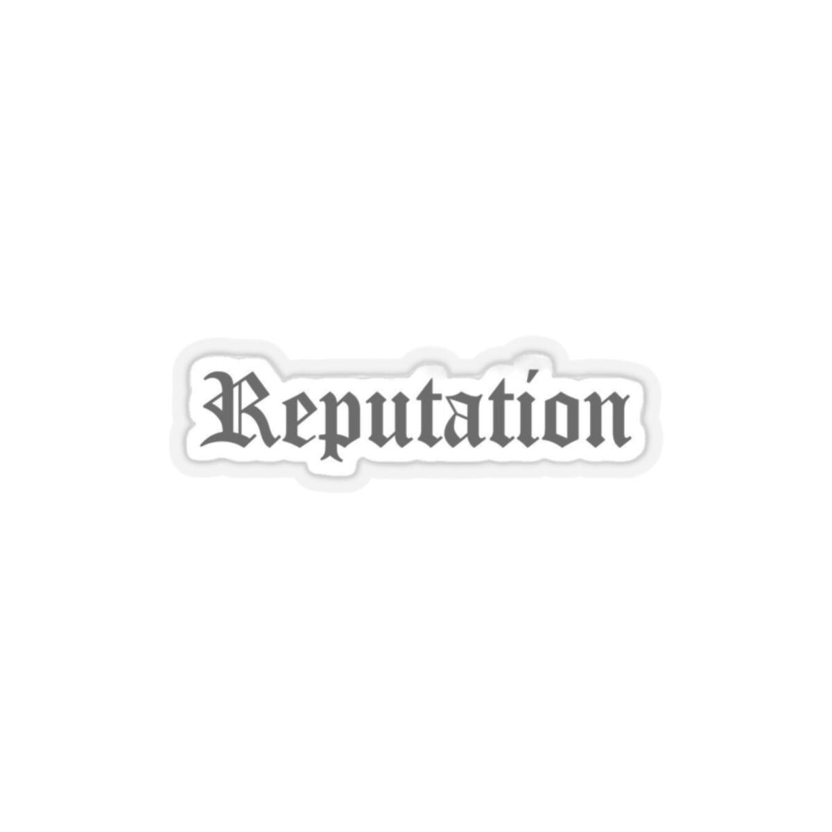 Reputation Sticker, Cool Decal for Fans, Perfect for Water Bottles, Laptops, and More, Great Gift for Swifties