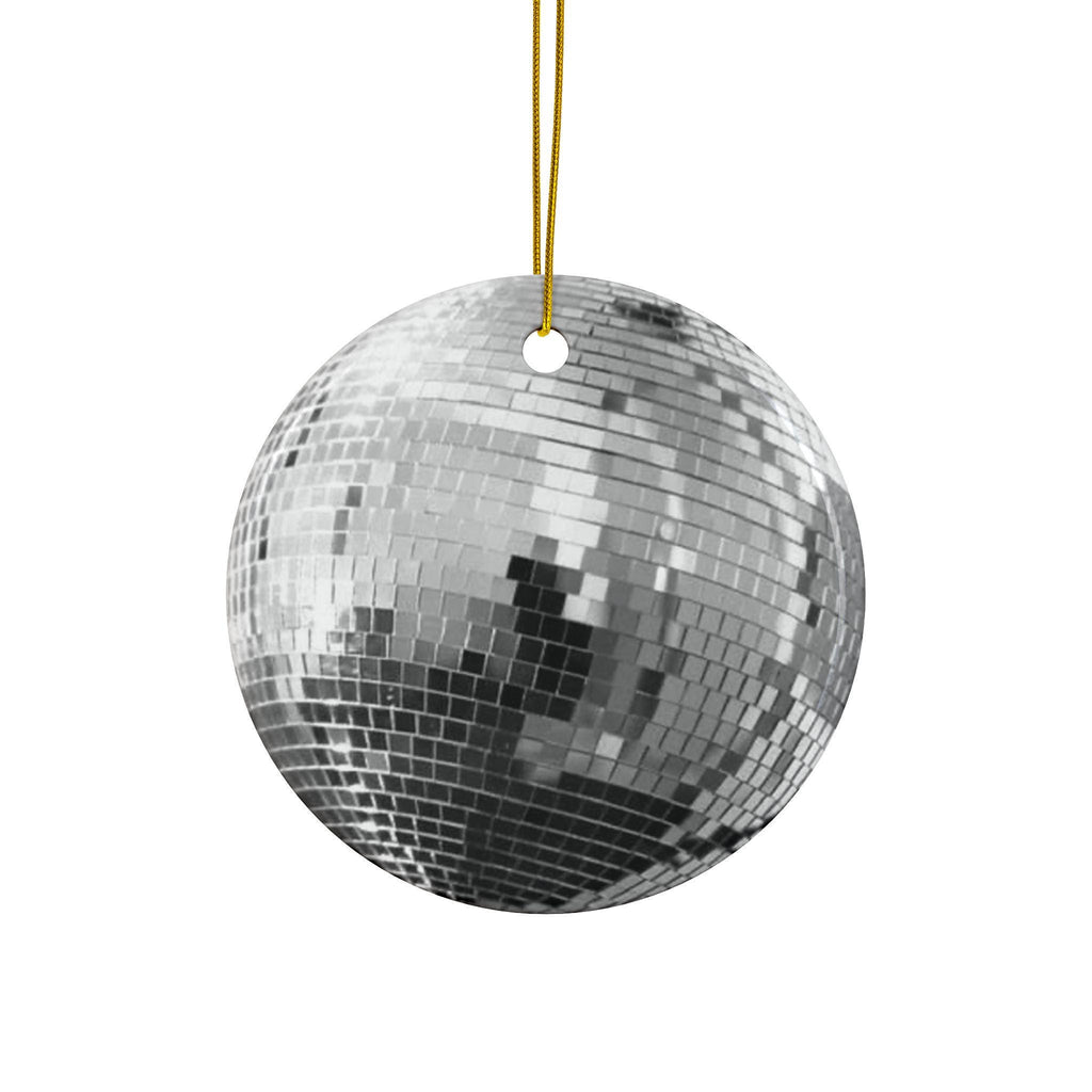 Flat Surface Mirrorball Ornament - Christmas Tree Decor - Elegant Holiday Gift for Home and Festive Decor