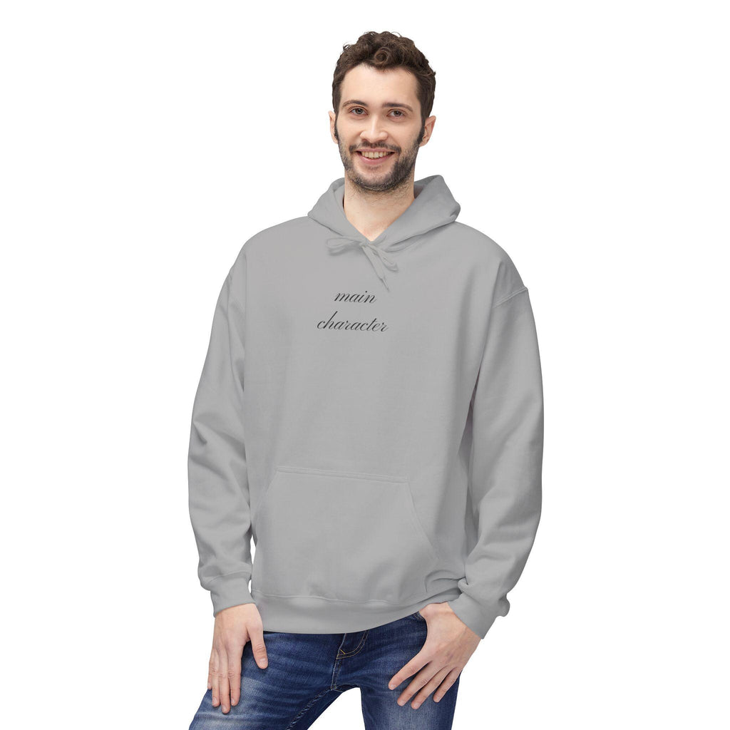 Main Character Hoodie - Elegant Unisex Fleece Hoodie for Teens & Adults - Perfect Gift for Friends and Siblings