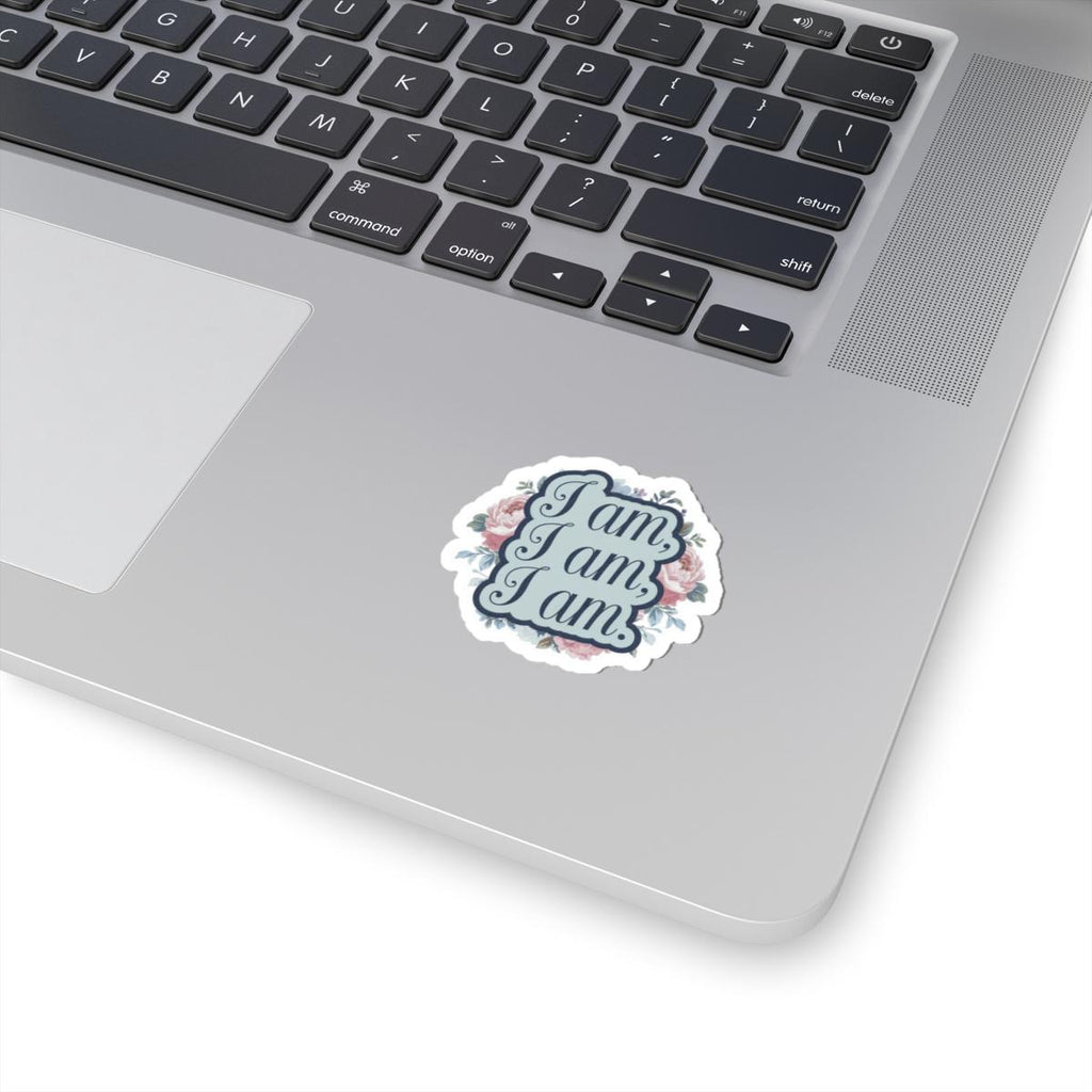 Sylvia Plath “I Am, I Am, I Am” Floral Vinyl Sticker