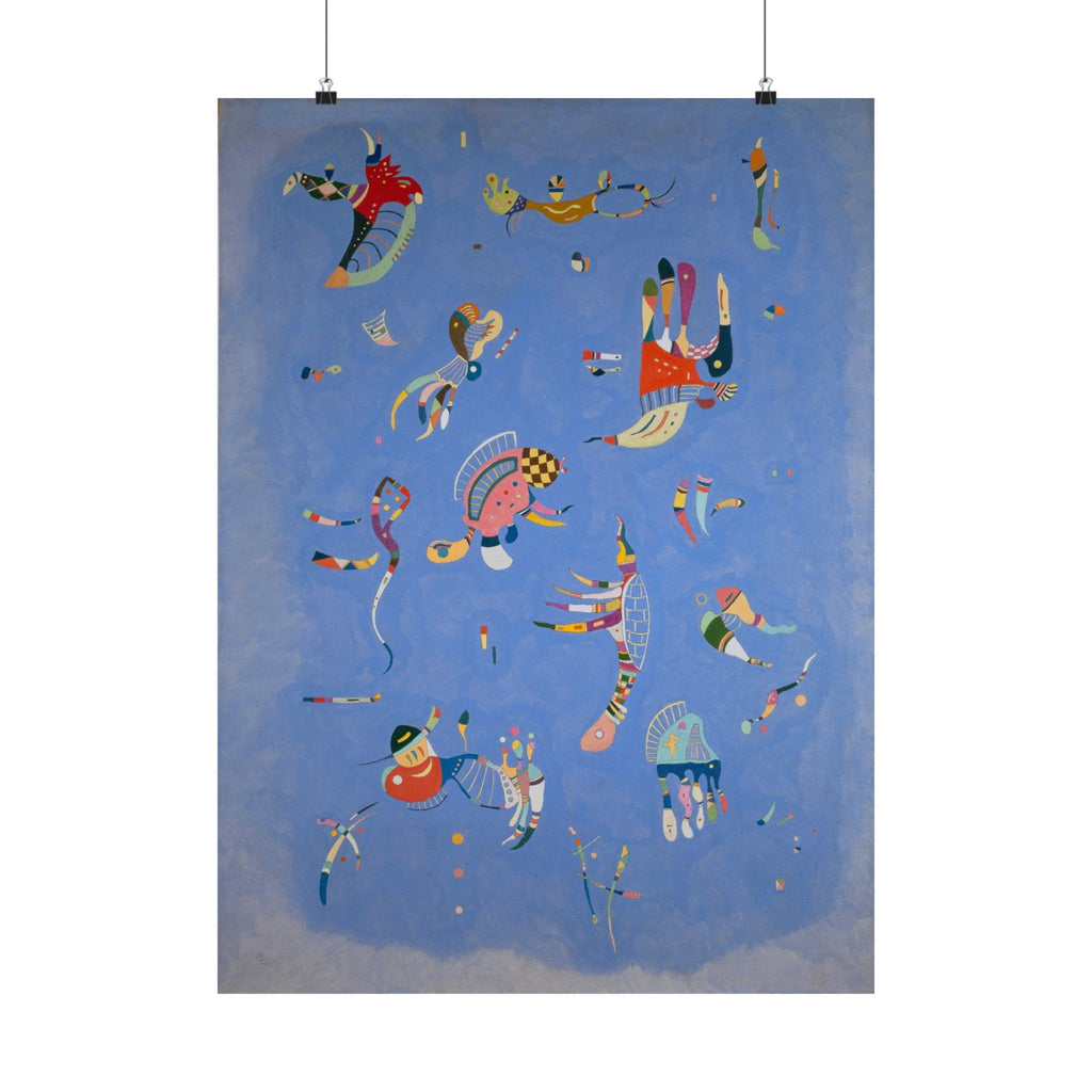 Blue Sky by Wassily Kandinsky Art Print, Abstract Poster, Modern Home Decor, Contemporary Painting