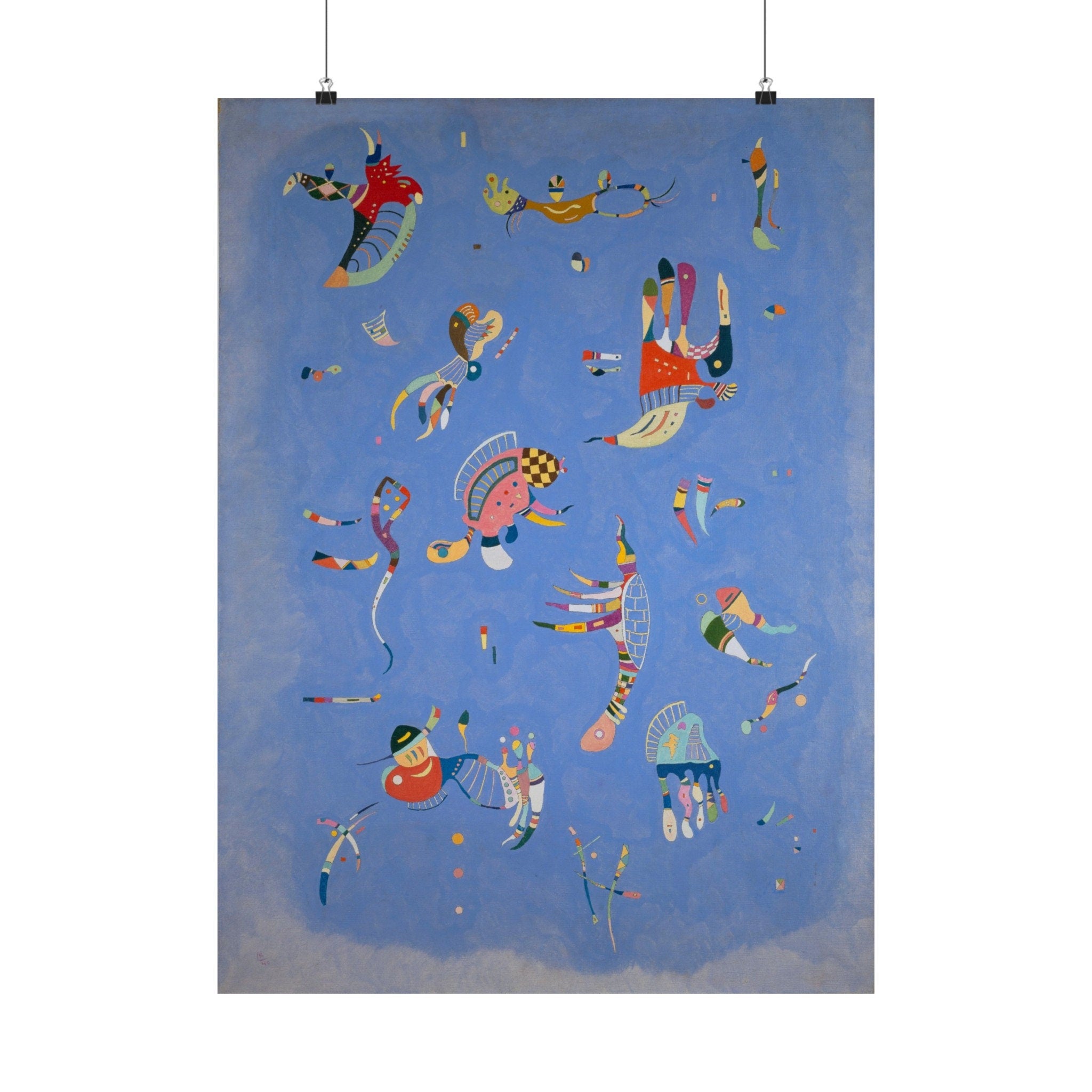 Blue Sky by Wassily Kandinsky Art Print, Abstract Poster, Modern Home Decor, Contemporary Painting