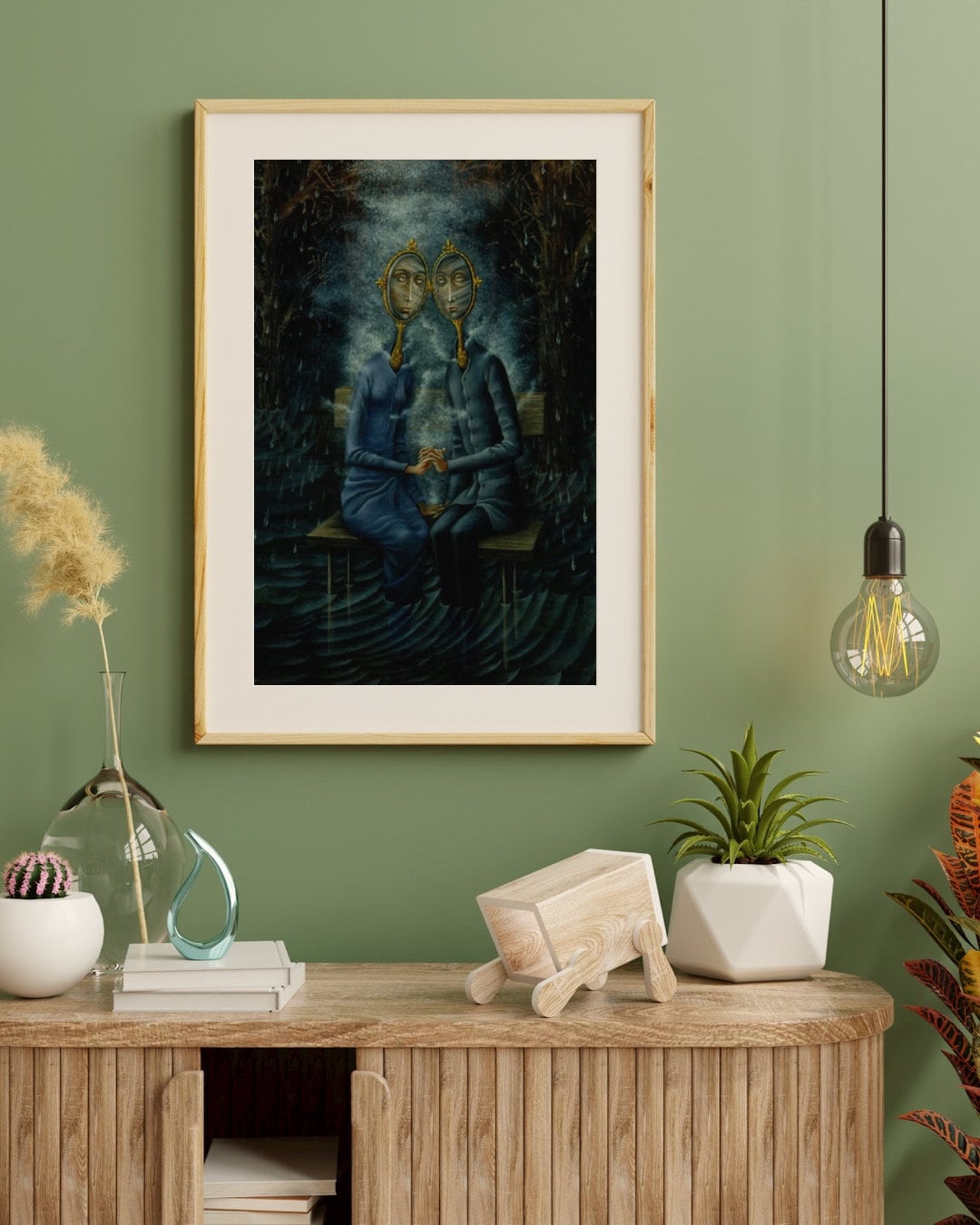 Fine Art Print, Remedios Varo The Lovers, Surrealist Poster, Vintage Masterpiece, Wall Decor