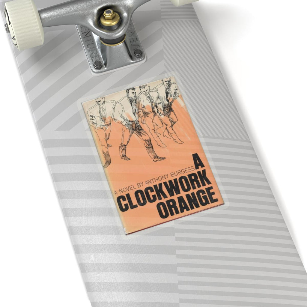 Vintage Book Cover Sticker, A Clockwork Orange by Anthony Burgess, Literature Gift, Book Lover Decal, Retro Aesthetic
