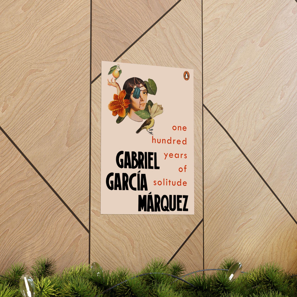 One Hundred Years of Solitude Book Cover Poster, Literary Wall Art for Gabriel Garcia Marquez Fans, Gift for Book Lovers