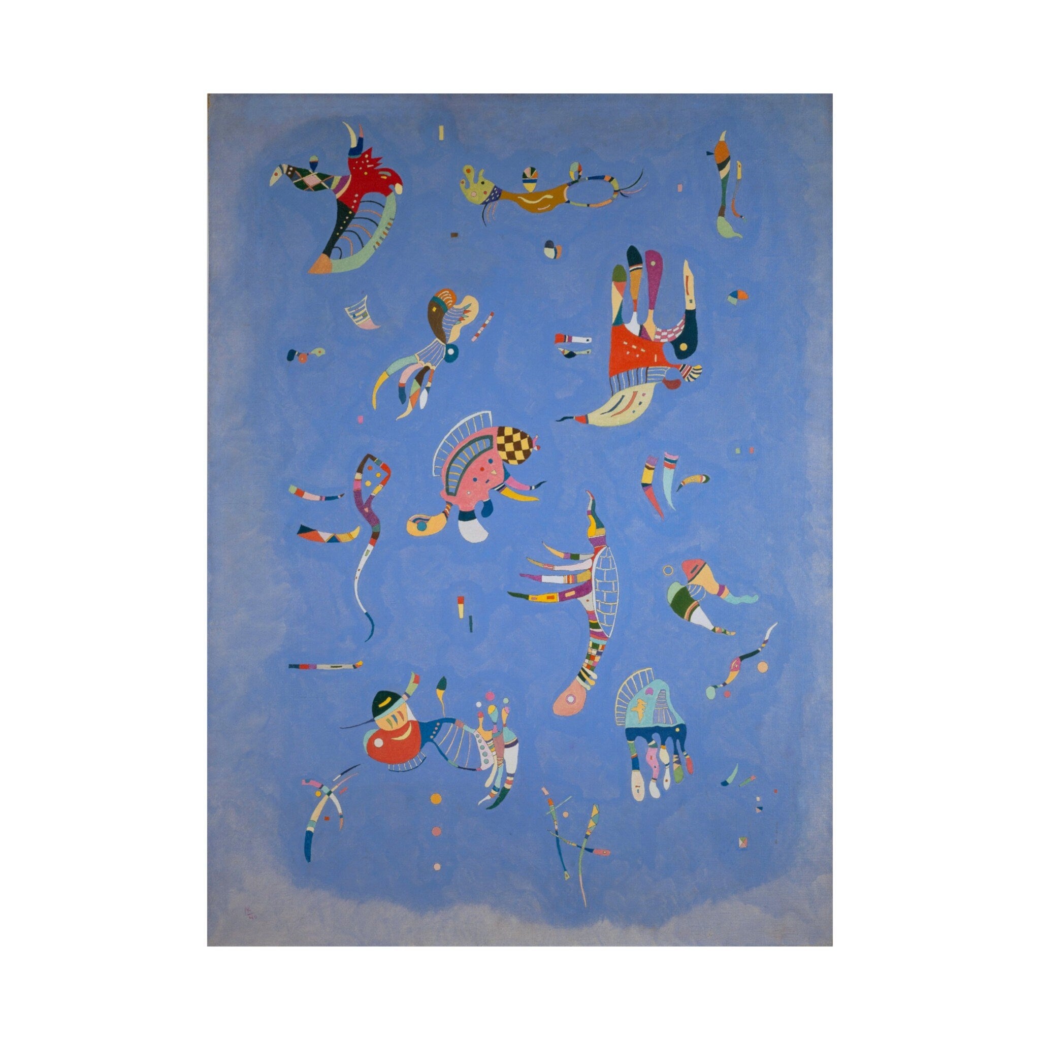 Blue Sky by Wassily Kandinsky Art Print, Abstract Poster, Modern Home Decor, Contemporary Painting