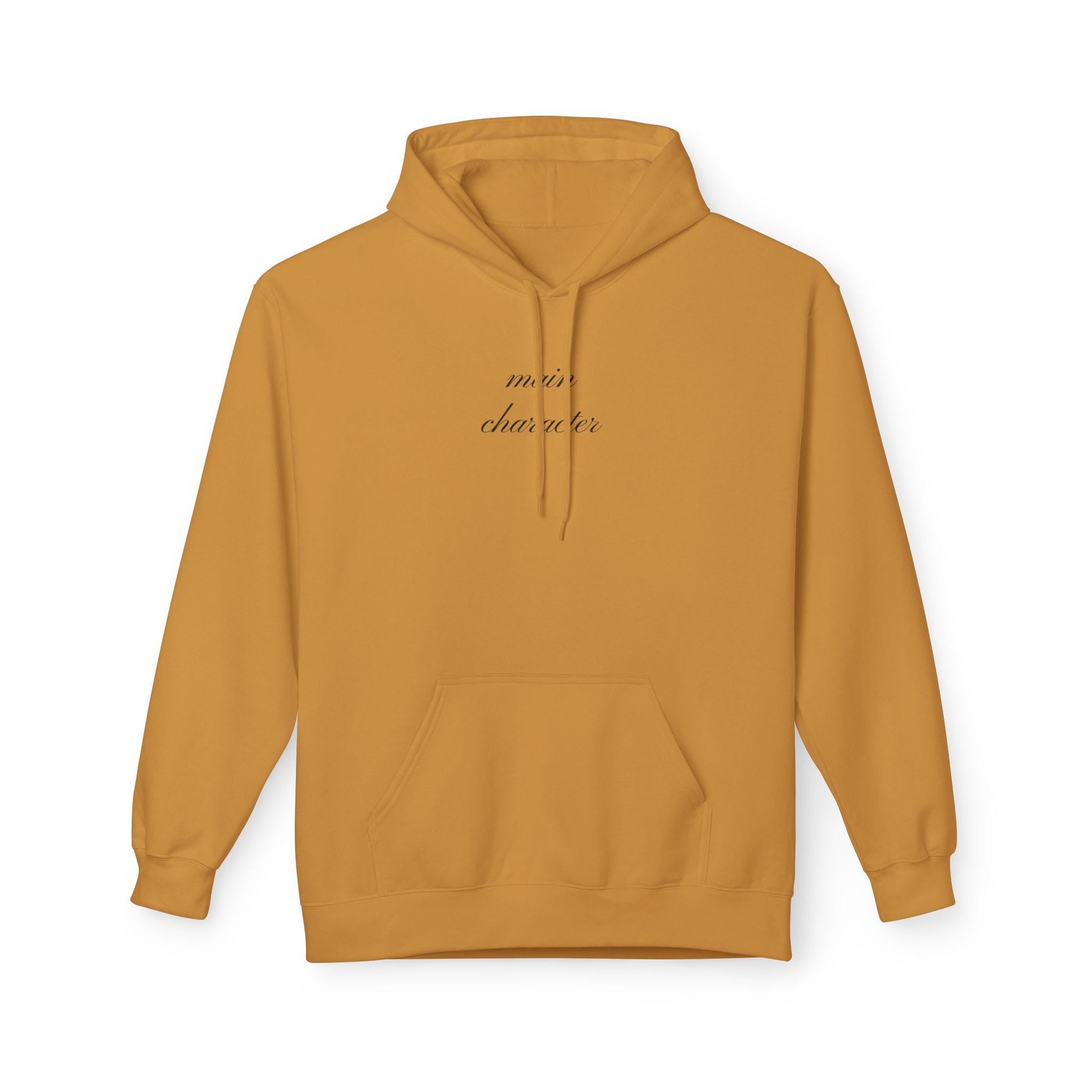 Main Character Hoodie - Elegant Unisex Fleece Hoodie for Teens & Adults - Perfect Gift for Friends and Siblings