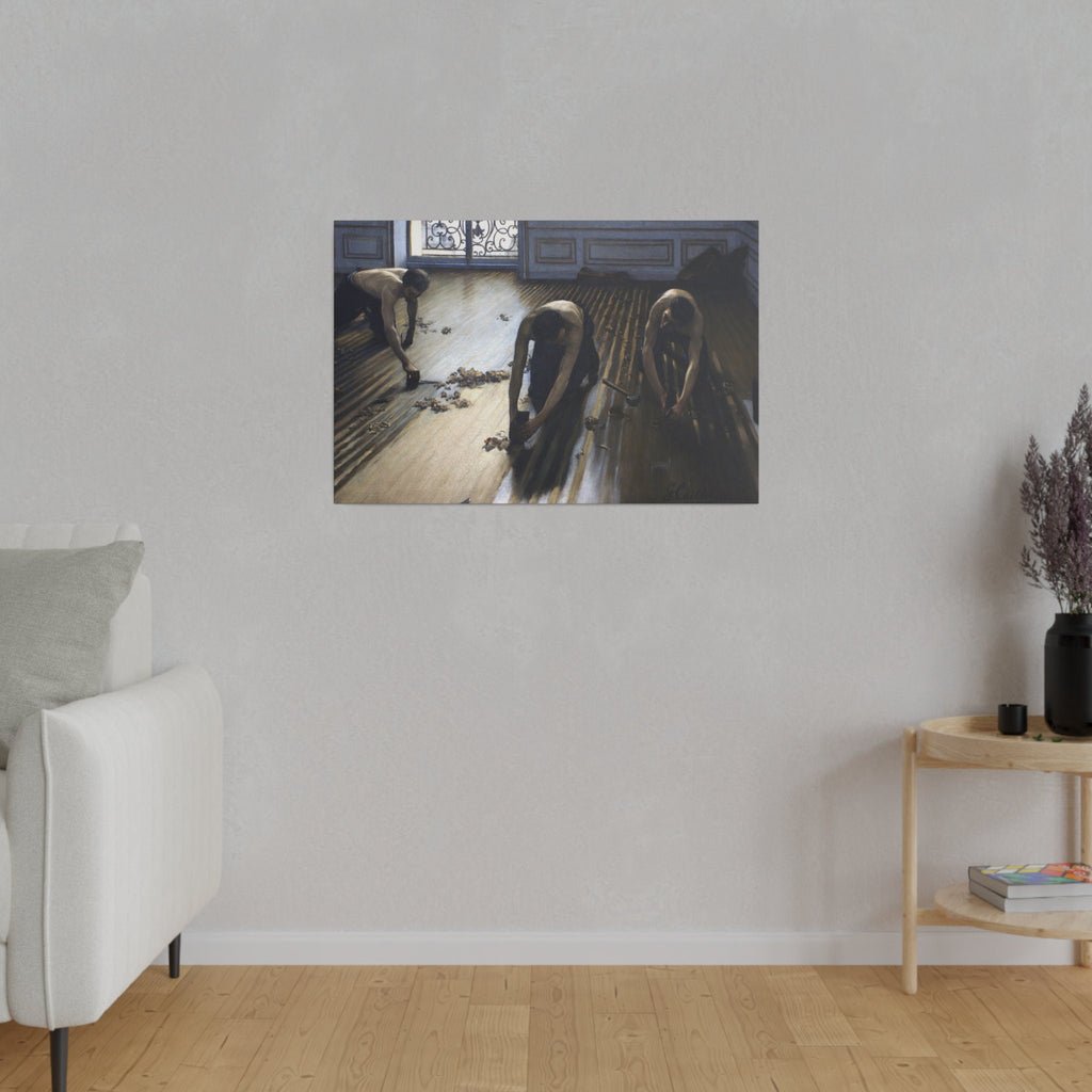 Gustave Caillebotte The Floor Scrapers Canvas, French Impressionist Urban Art, Eco Friendly Wall Art for Home Decor