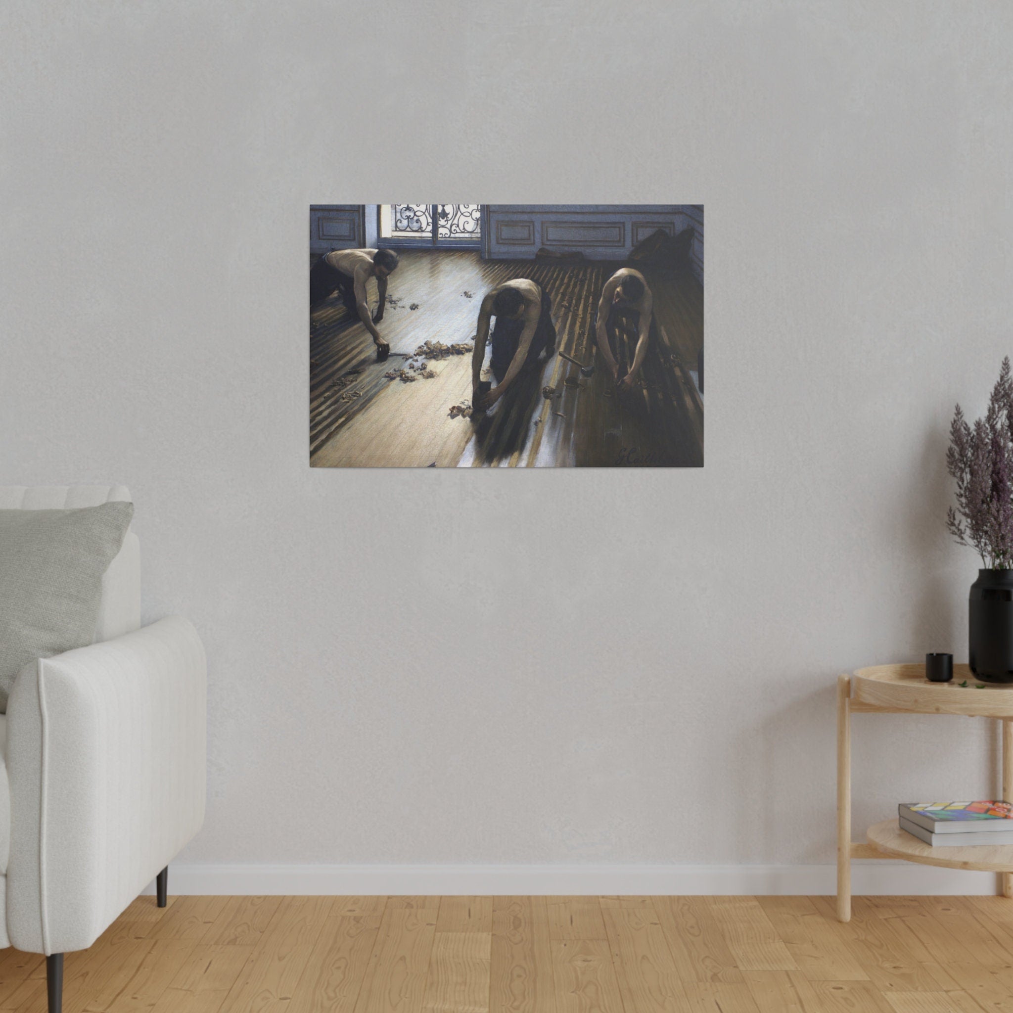 Gustave Caillebotte The Floor Scrapers Canvas, French Impressionist Urban Art, Eco Friendly Wall Art for Home Decor