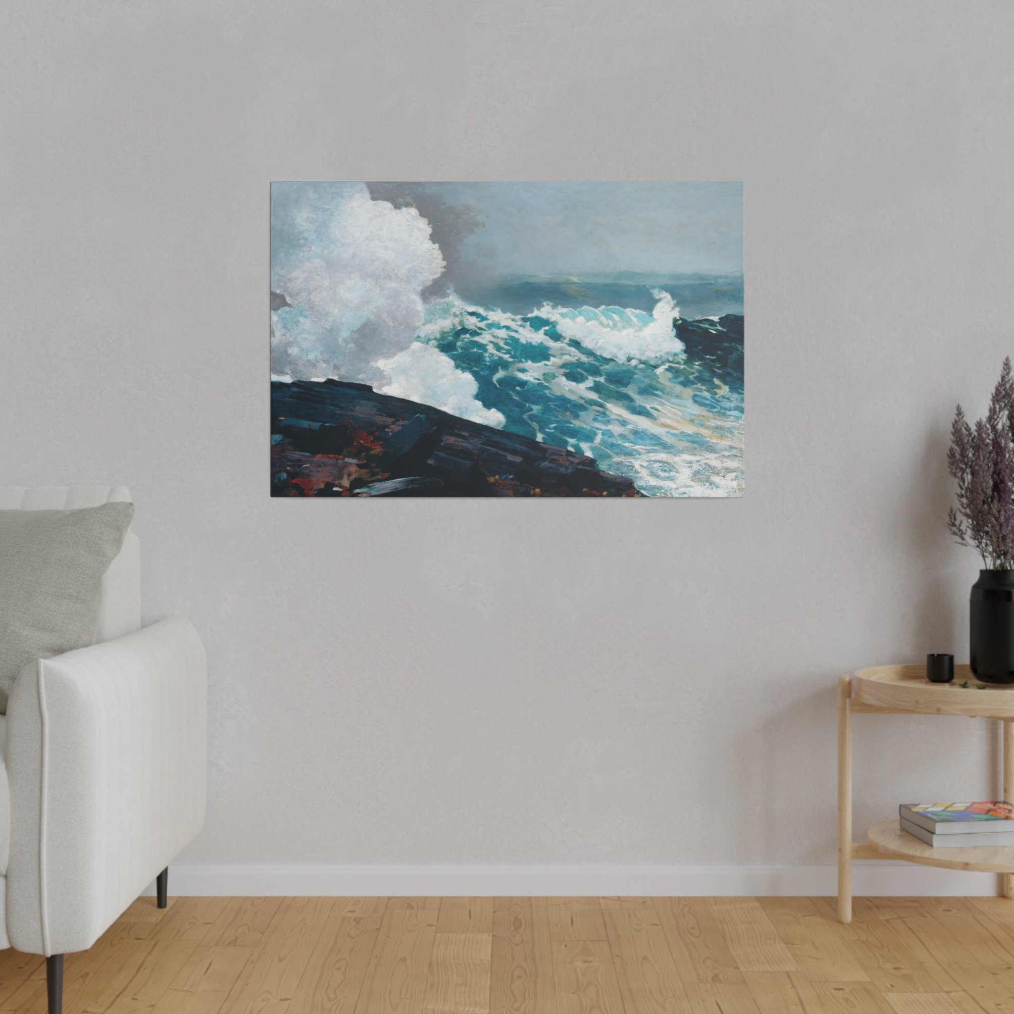Winslow Homer Northeaster Canvas Print, Majestic Sea Waves Art, Eco Friendly Wall Decor, Perfect Gift Idea