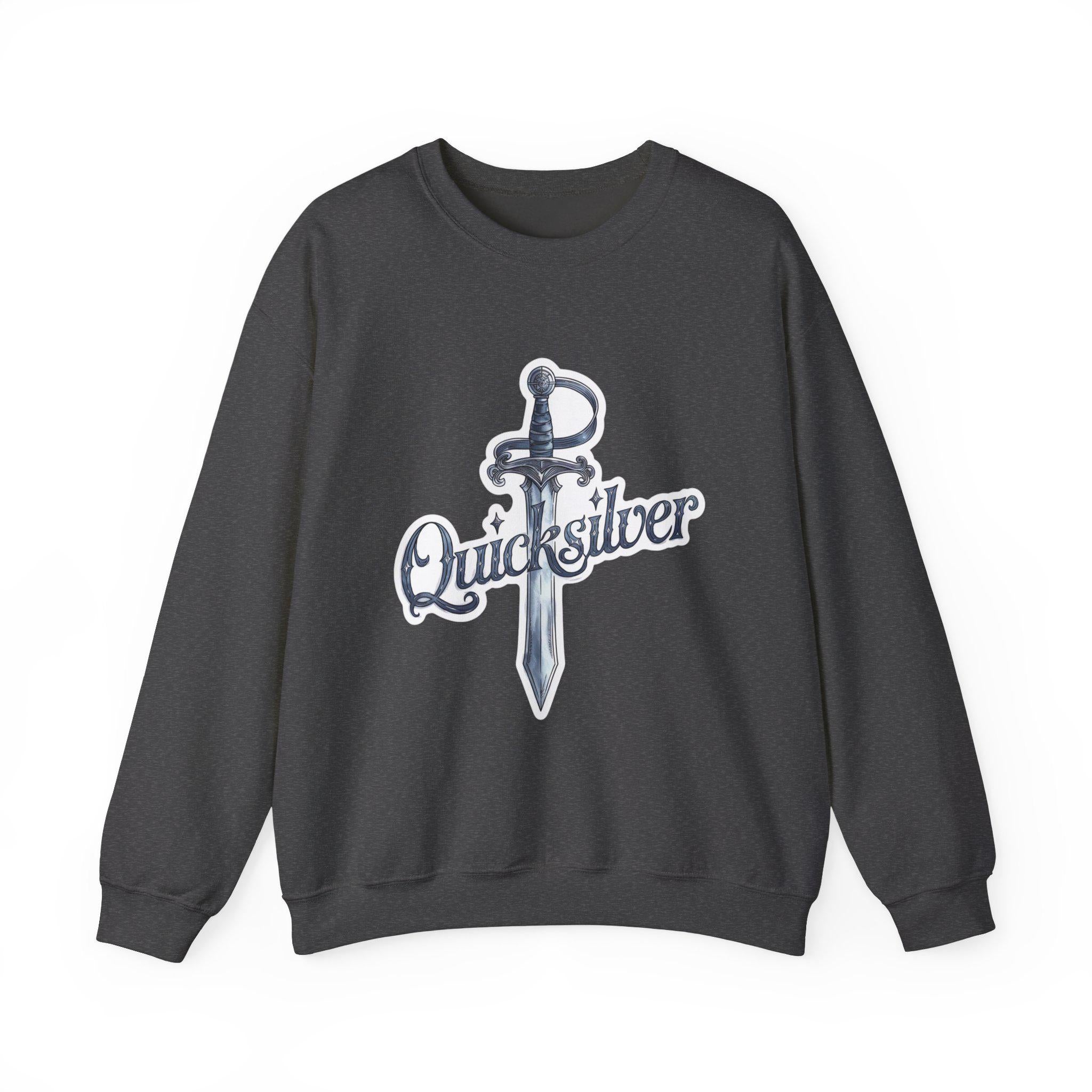 Quicksilver Sword Sweatshirt - Watercolor Book-Inspired Unisex Crewneck - Fae & Alchemy Gift for Book Lovers