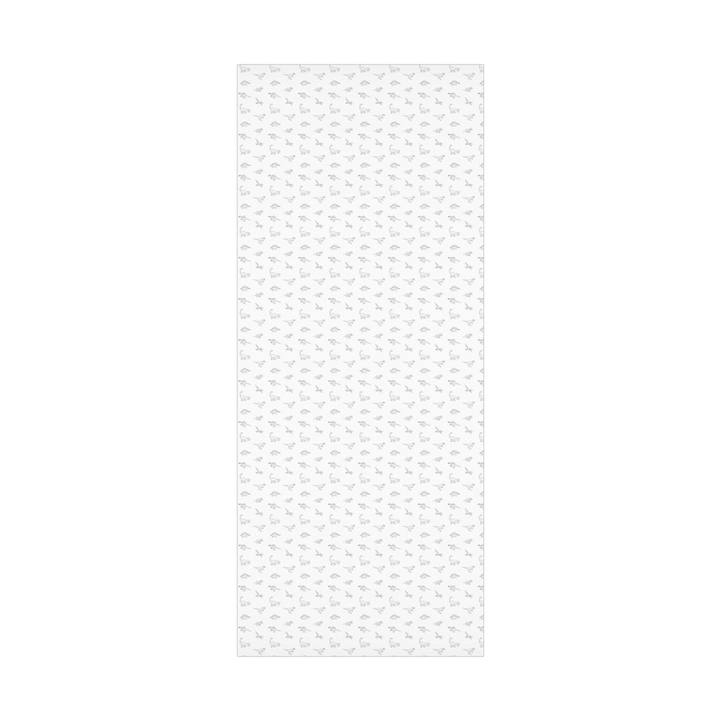Dinosaur Gift Wrap, Minimalist White Design, Versatile Wrapping Paper for Birthdays, Baby Shower, Newborns and More