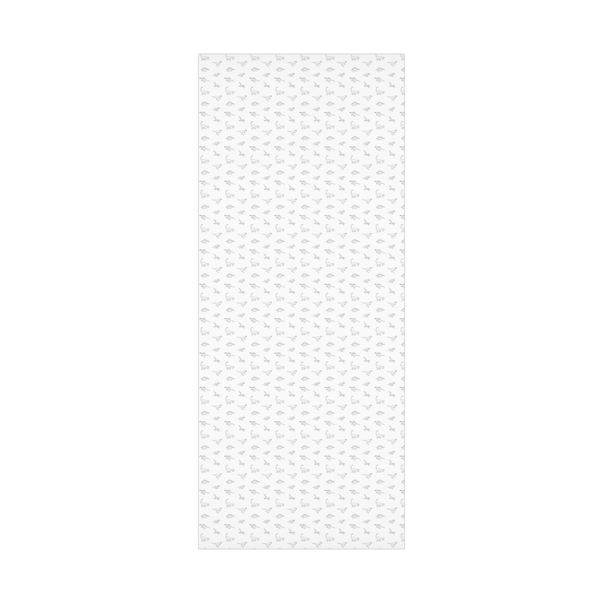 Dinosaur Gift Wrap, Minimalist White Design, Versatile Wrapping Paper for Birthdays, Baby Shower, Newborns and More