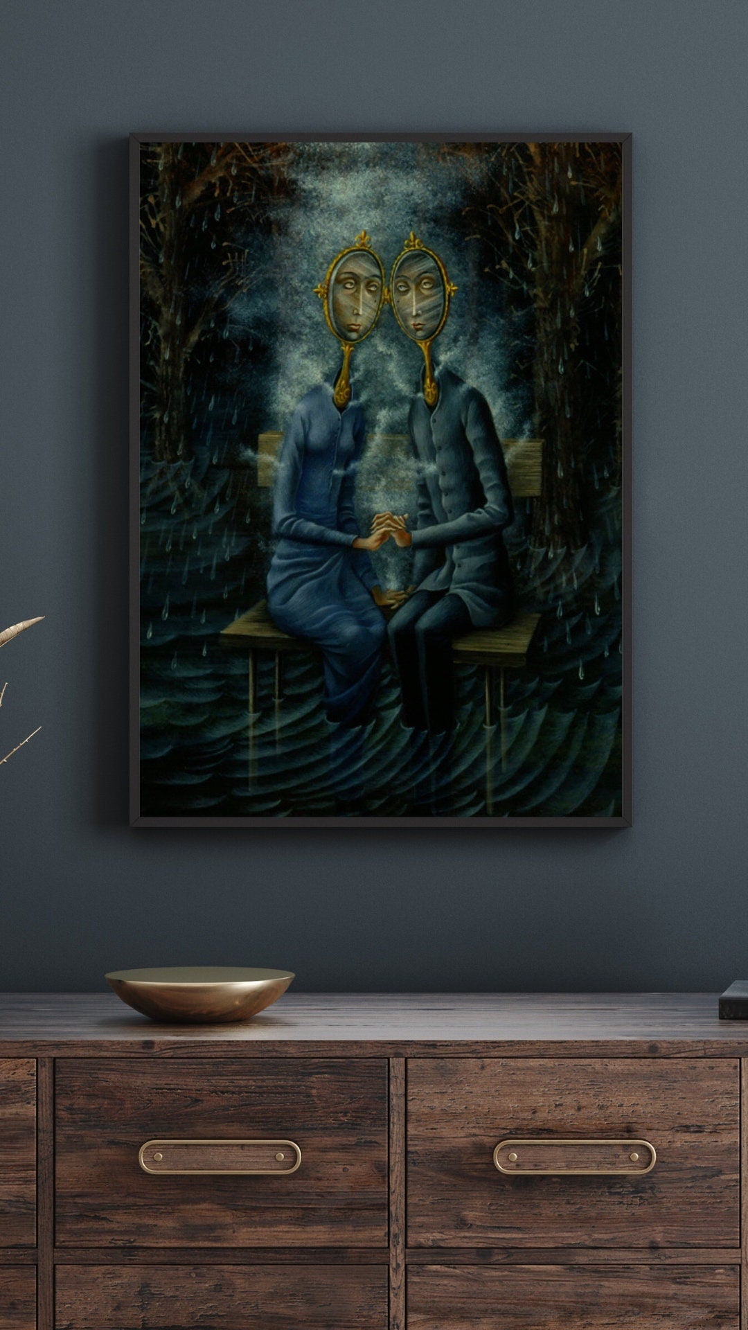 Fine Art Print, Remedios Varo The Lovers, Surrealist Poster, Vintage Masterpiece, Wall Decor