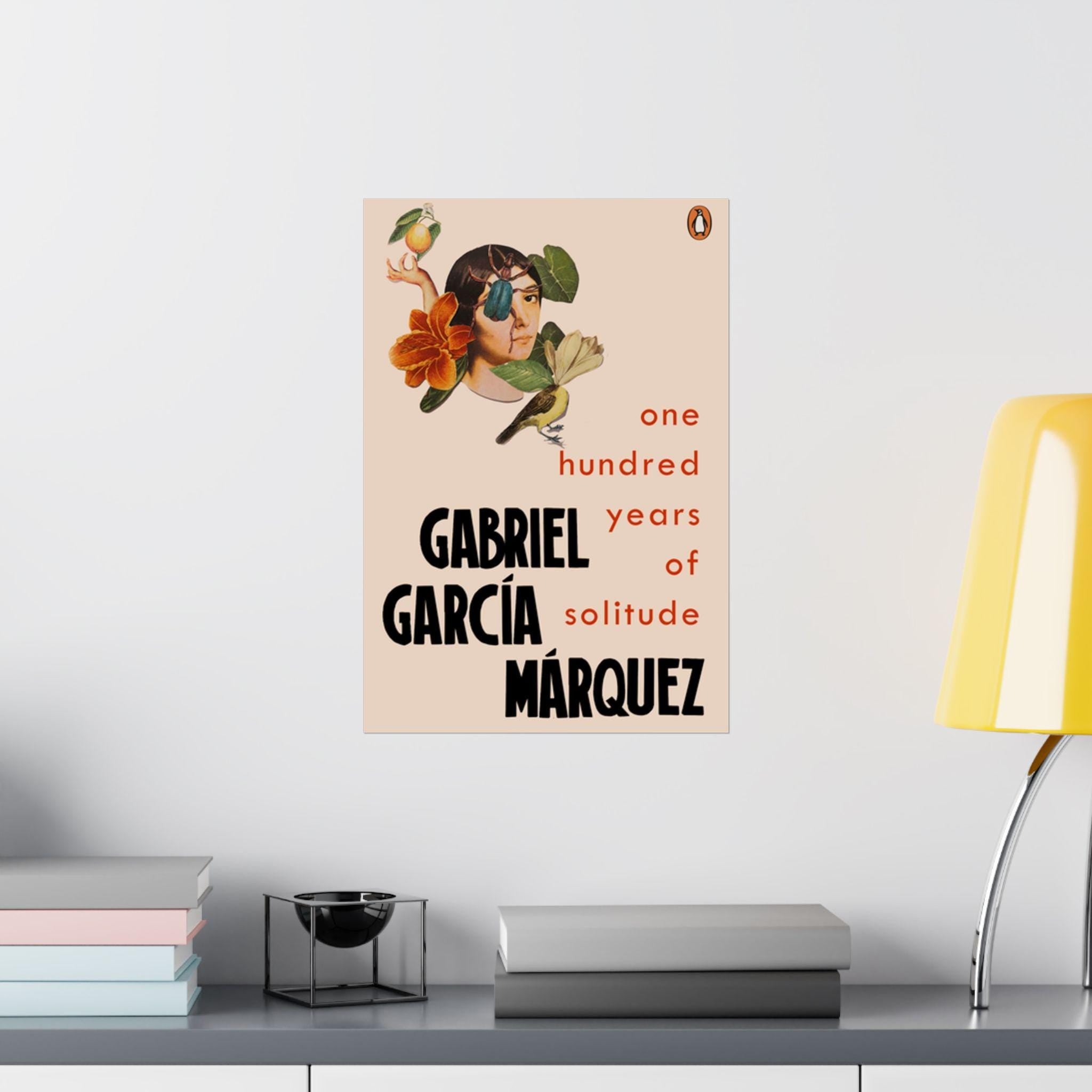 One Hundred Years of Solitude Book Cover Poster, Literary Wall Art for Gabriel Garcia Marquez Fans, Gift for Book Lovers