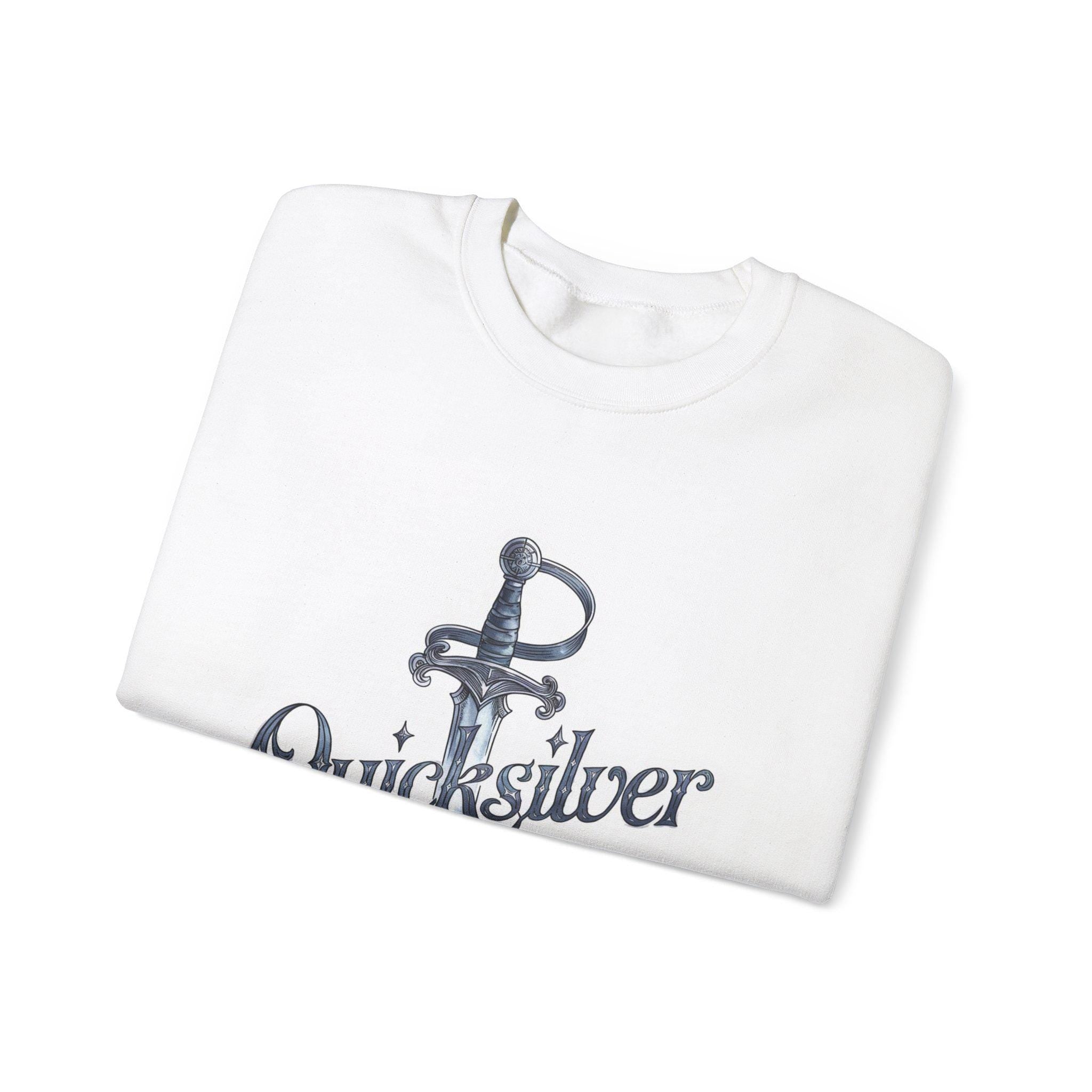 Quicksilver Sword Sweatshirt - Watercolor Book-Inspired Unisex Crewneck - Fae & Alchemy Gift for Book Lovers
