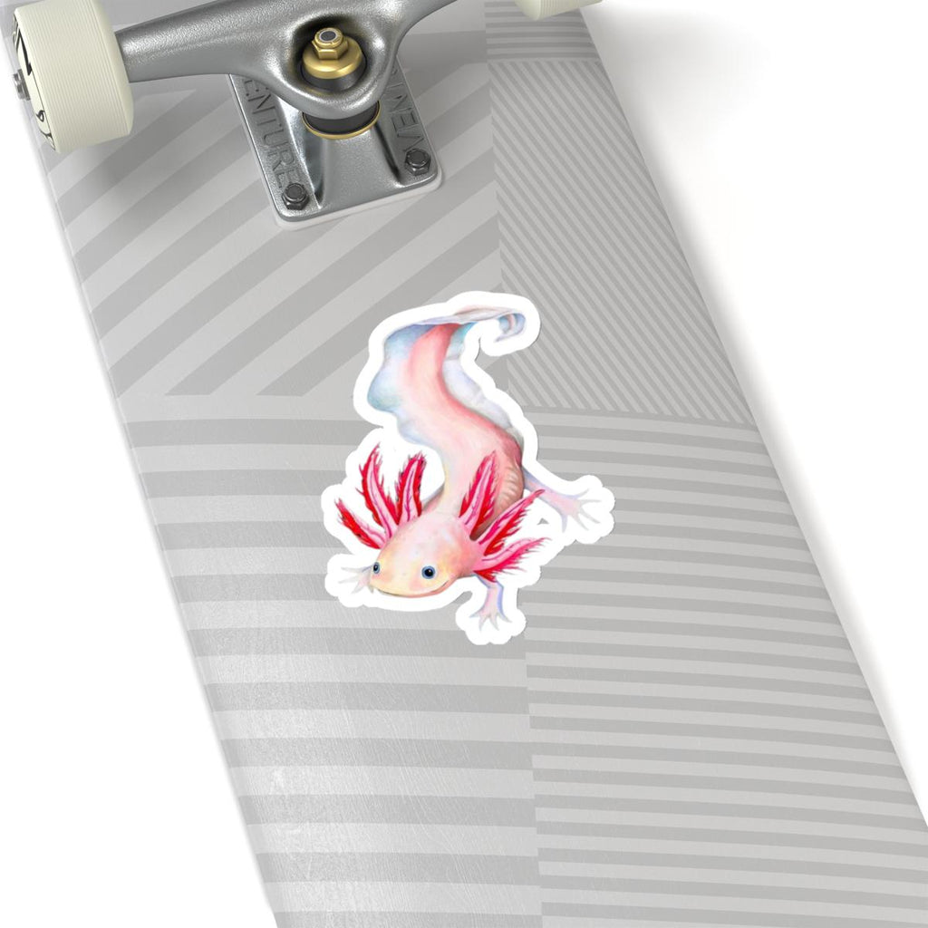 Axolotl Sticker, Laptop Decal, Water Bottle Sticker, Hand Drawn Design, Cute Beautiful Gift, Vinyl Sticker, Eco Friendly