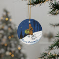Adventures of Tintin Snowy Ornament,Ceramic Ornaments, Christmas Tree Decor, Holiday Gift, Christian Religious, Retro Nostalgic, Classic TV