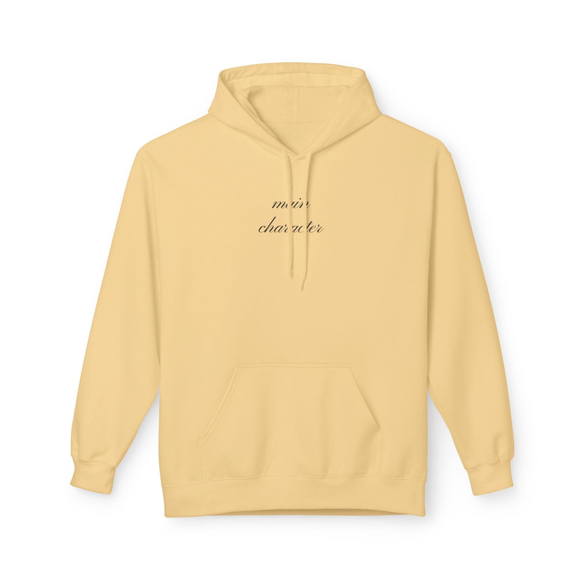 Main Character Hoodie - Elegant Unisex Fleece Hoodie for Teens & Adults - Perfect Gift for Friends and Siblings