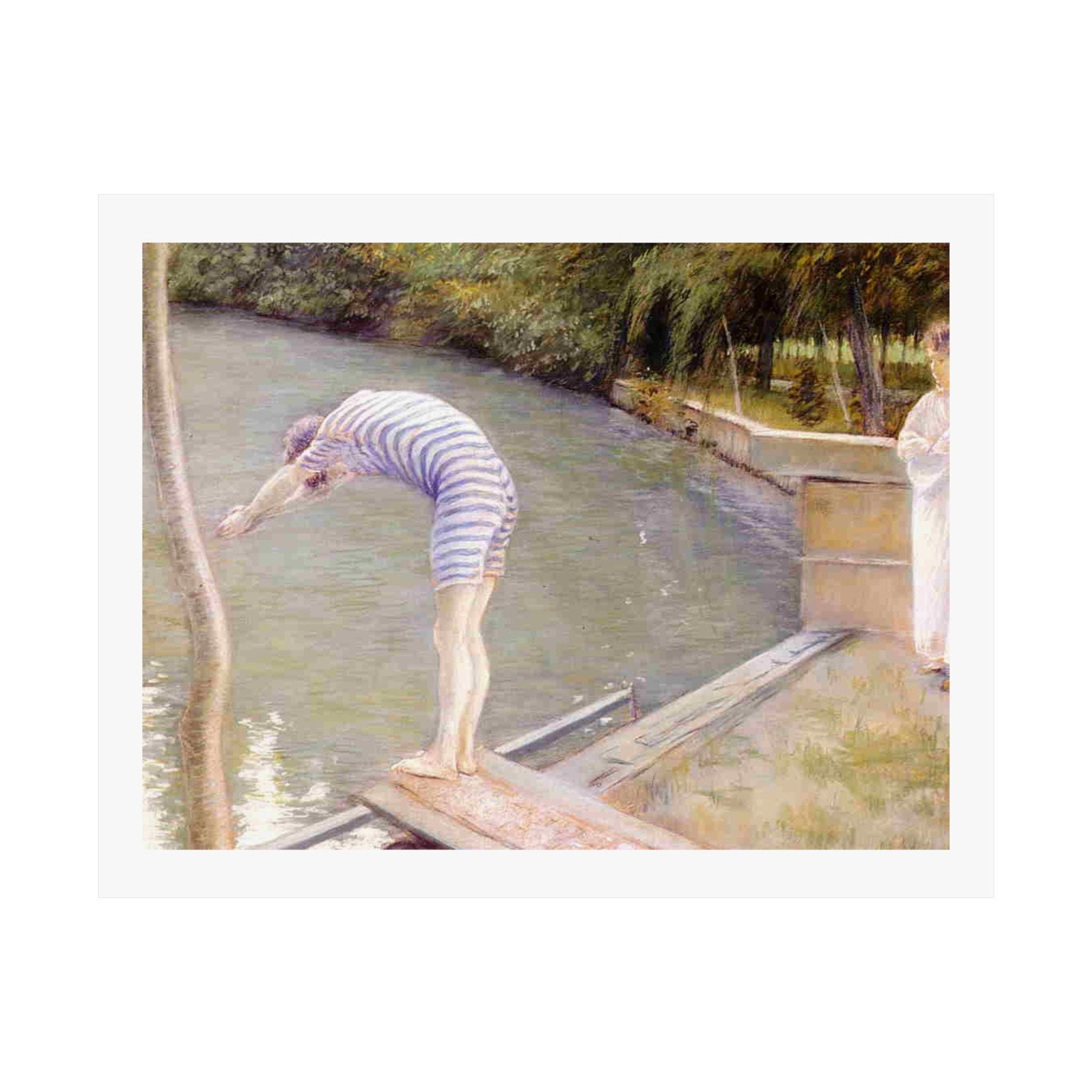 Gustave Caillebotte The Bather, Impressionist Art Poster, Elegant Decor for Home and Office