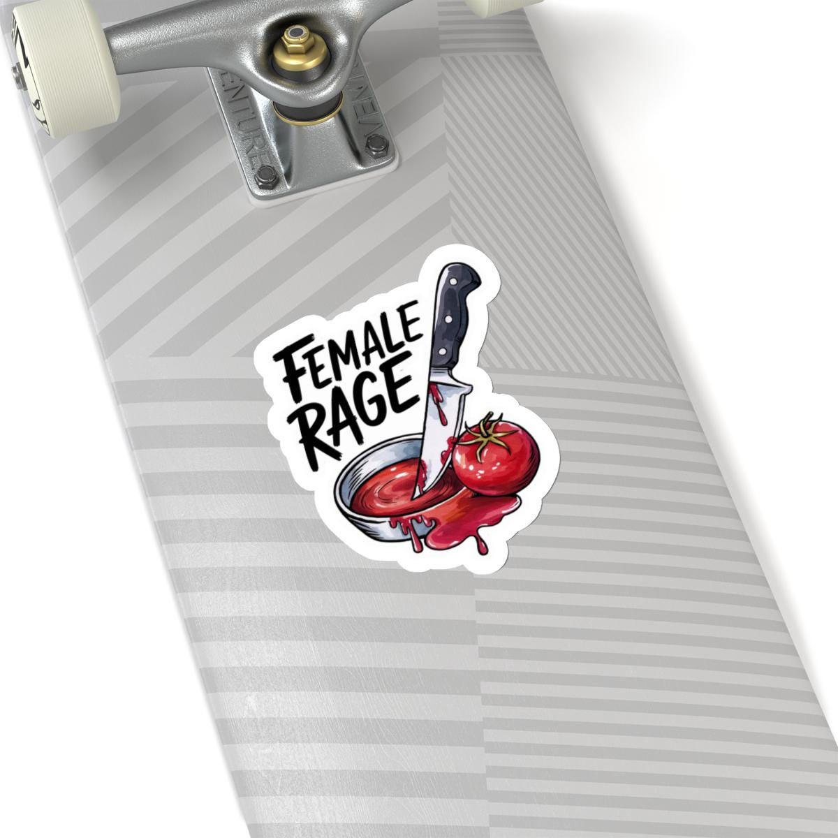 Feminist 'Female Rage' Vinyl Sticker, Bold Empowerment Decal for Laptops and Notebooks