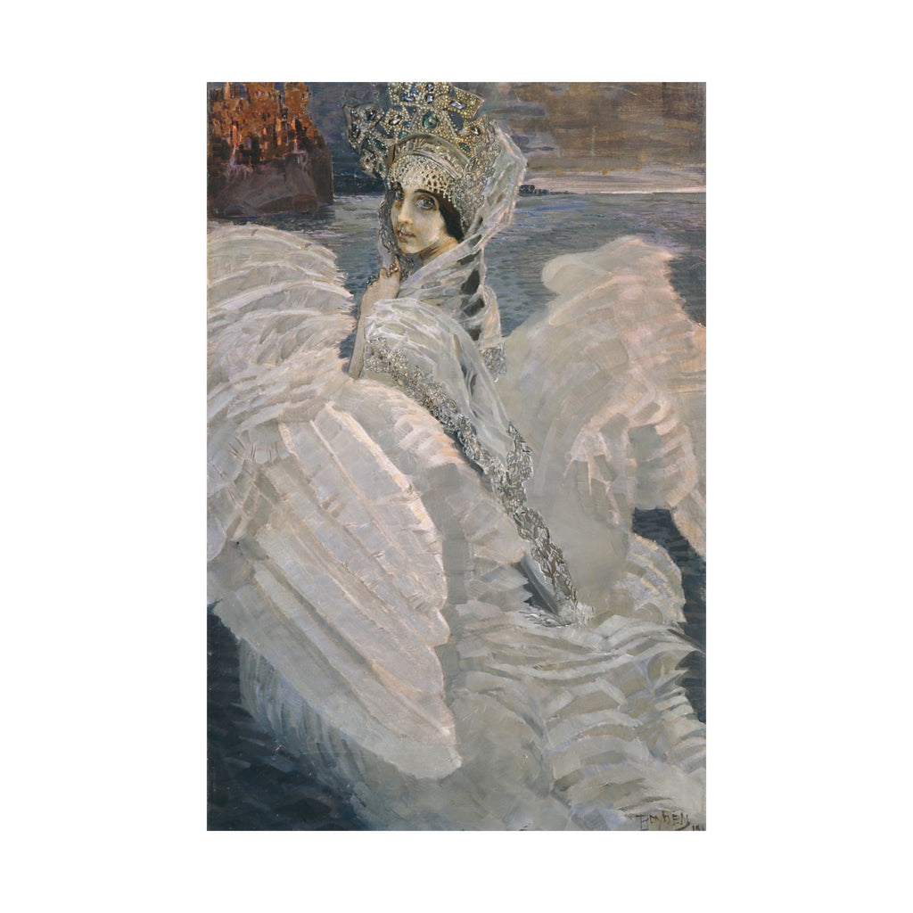 Swan Princess by Mikhail Vrubel, Russian Art Nouveau Poster