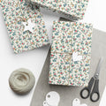 Elegant Wildflower Gift Wrap, Soft Beige Floral Wrapping Paper, Perfect for All Occasions, Eco Friendly Present