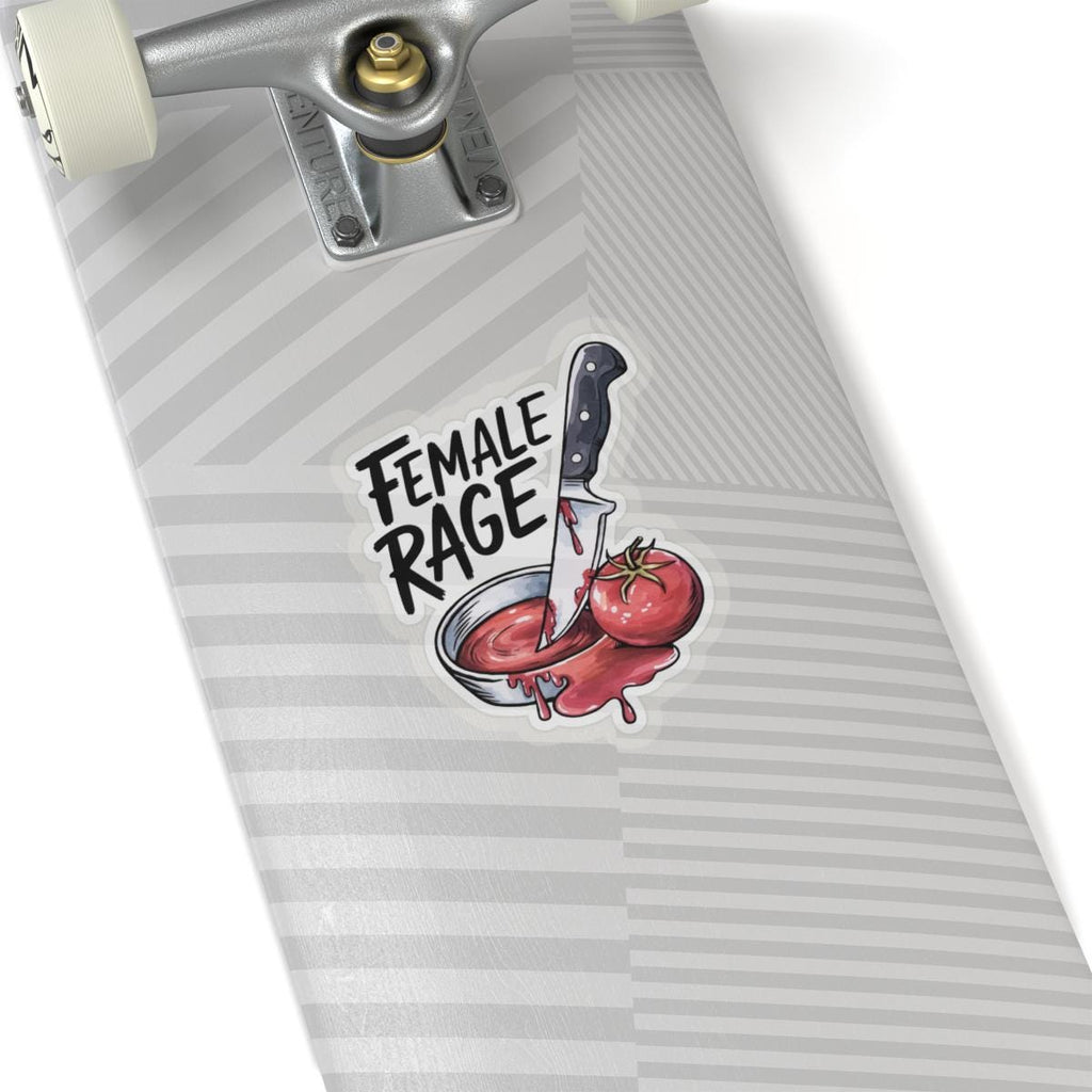 Feminist 'Female Rage' Vinyl Sticker, Bold Empowerment Decal for Laptops and Notebooks