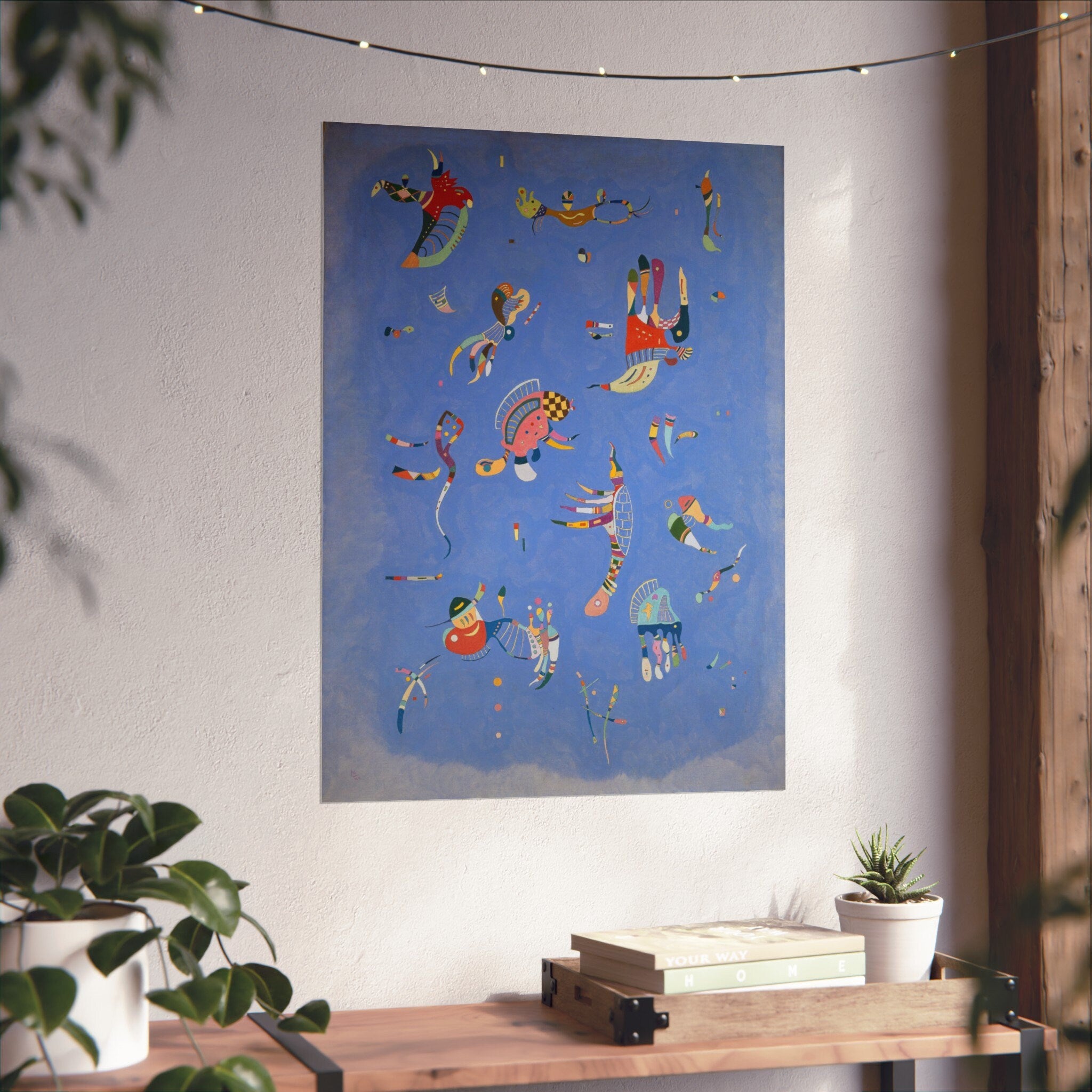 Blue Sky by Wassily Kandinsky Art Print, Abstract Poster, Modern Home Decor, Contemporary Painting